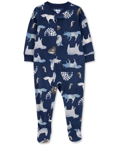 1R958410 W24 I B Microfleece SNP Navy Arctic Animal Print 3M 1
