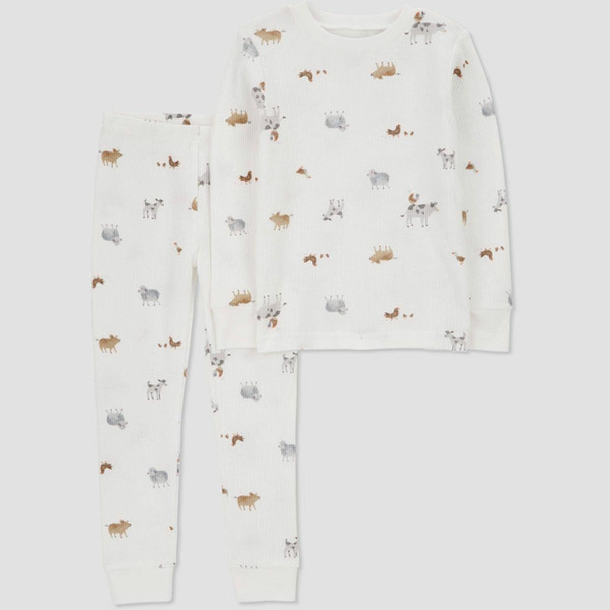 2R502310 FA24 TG 1 PC Cotton Ivory Animals Prt 5T 1
