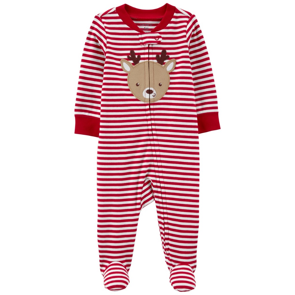 1R636710 F24 I N Textured SNP Red Stripe Reindeer NB 1