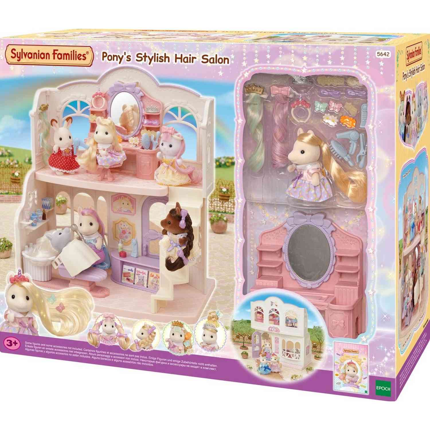 EC5642 SYLVANINA FAMILY PONY'S STYLISH HAIR SALON 1