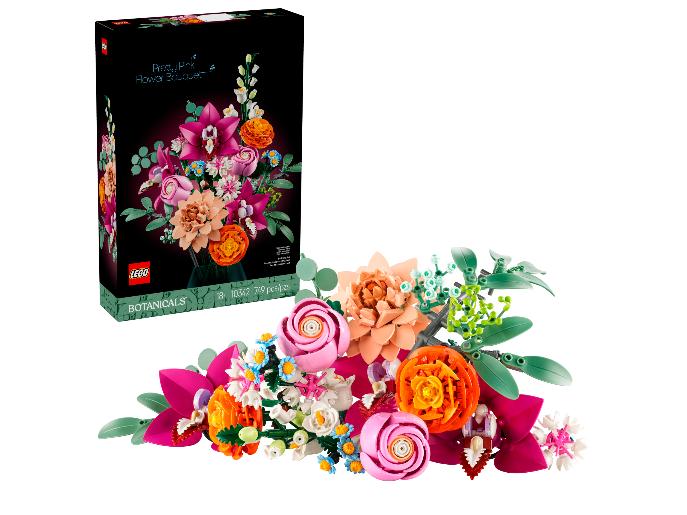 10342 Pretty Pink Flower Bouquet V29 2