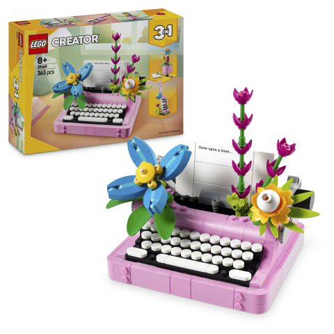 31169 Typewriter with Flowers V29 4