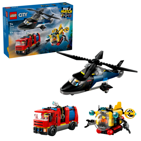 60462 Helicopter, Fire Truck & Sub.. V29 3