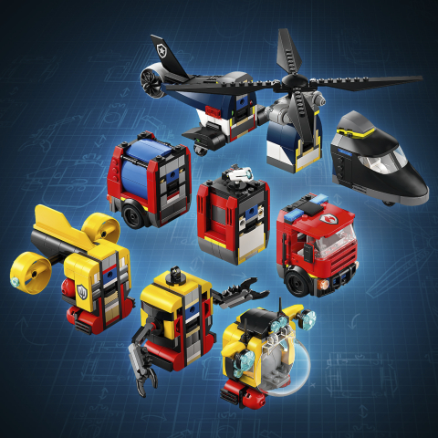60462 Helicopter, Fire Truck & Sub.. V29 4