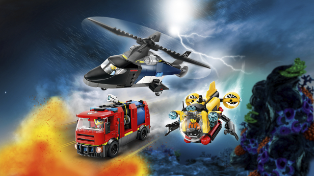 60462 Helicopter, Fire Truck & Sub.. V29 1