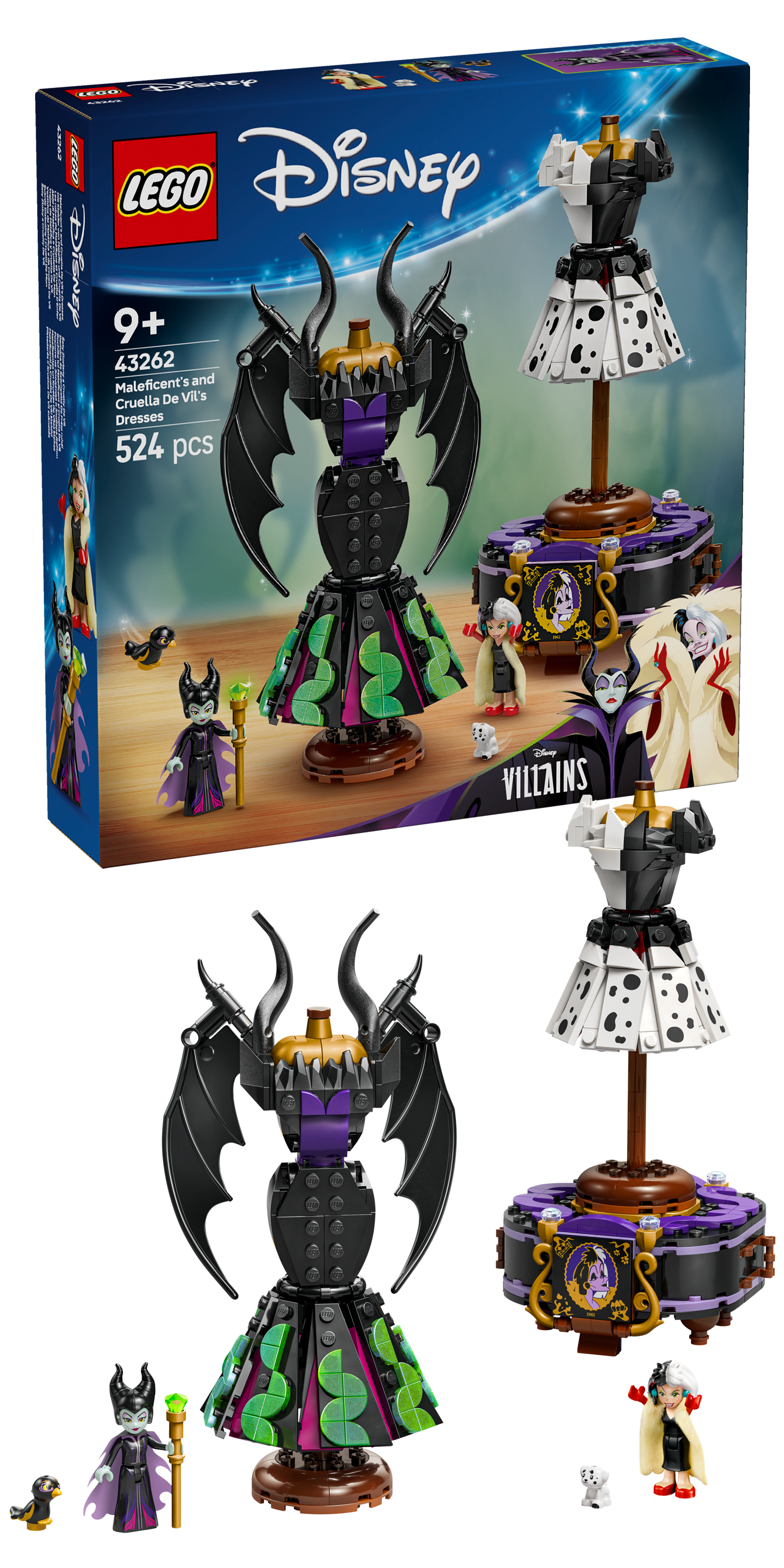43262 Maleficent's and Cruella De Vil's Dresses 1
