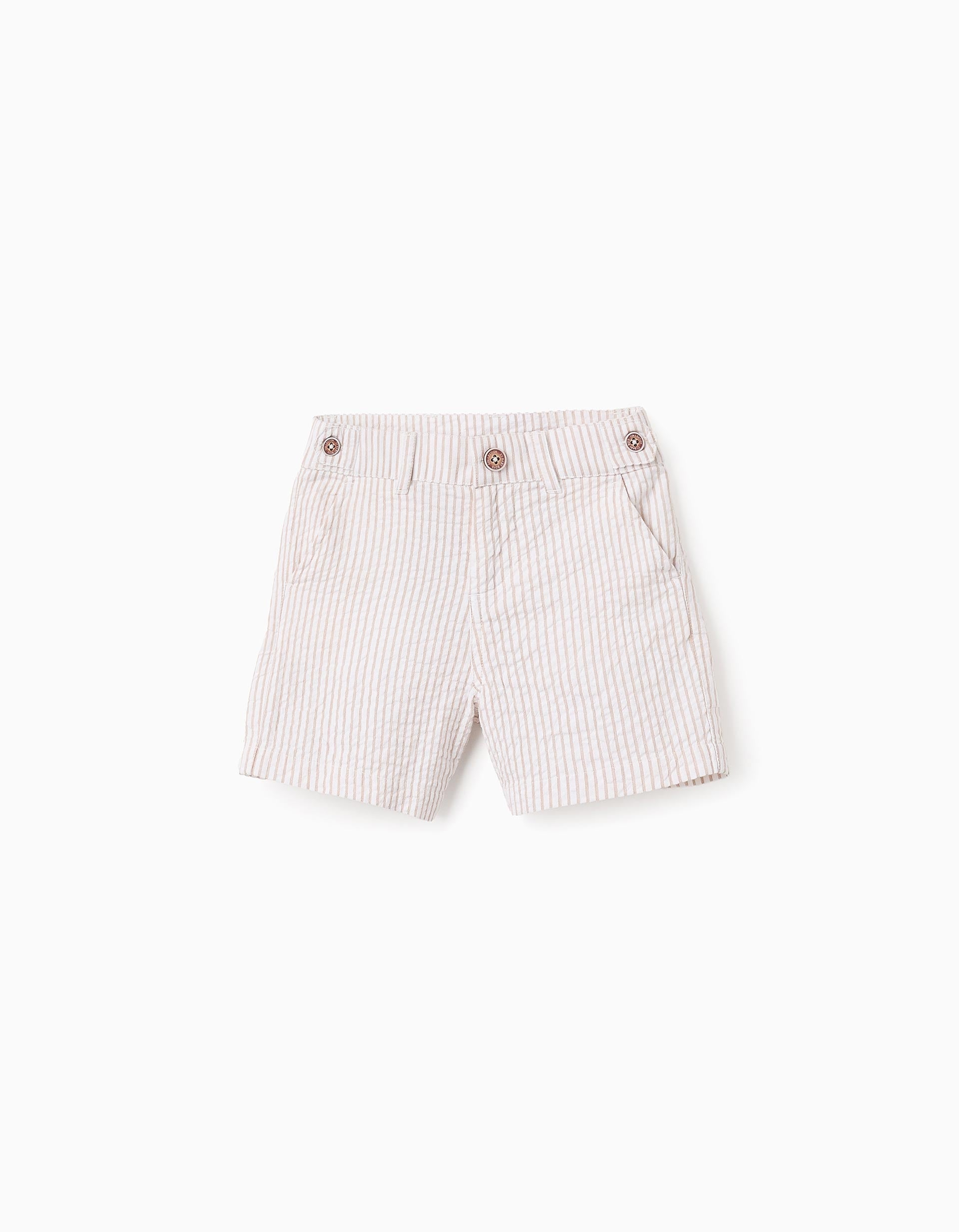 31072850001008 - SHORTS SEERSUCKER, BEIGE, 9/12M 1