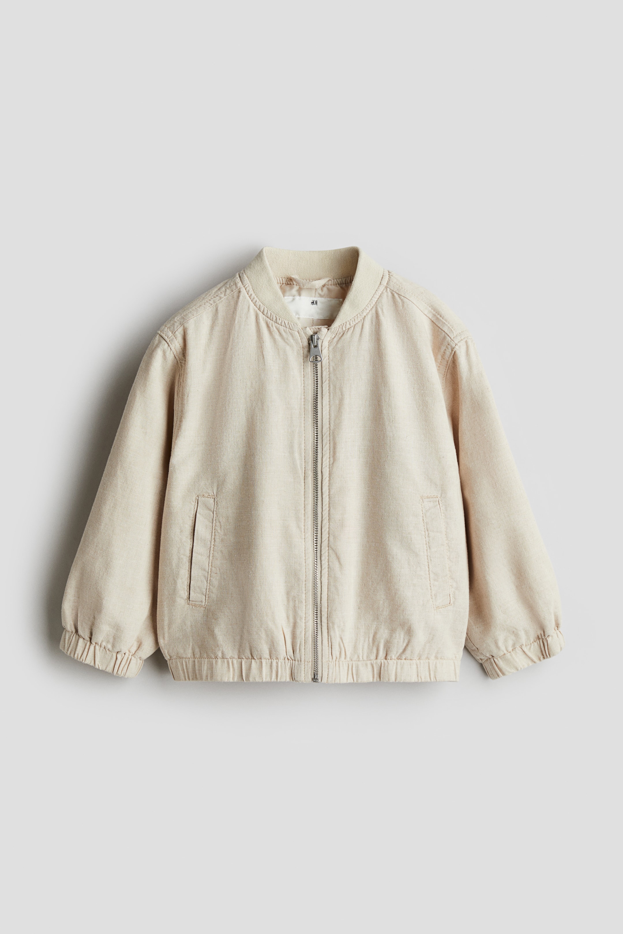 31070153021040 - JACKET BOMBER LINEN, LIGHT BEIGE, 13/14 1
