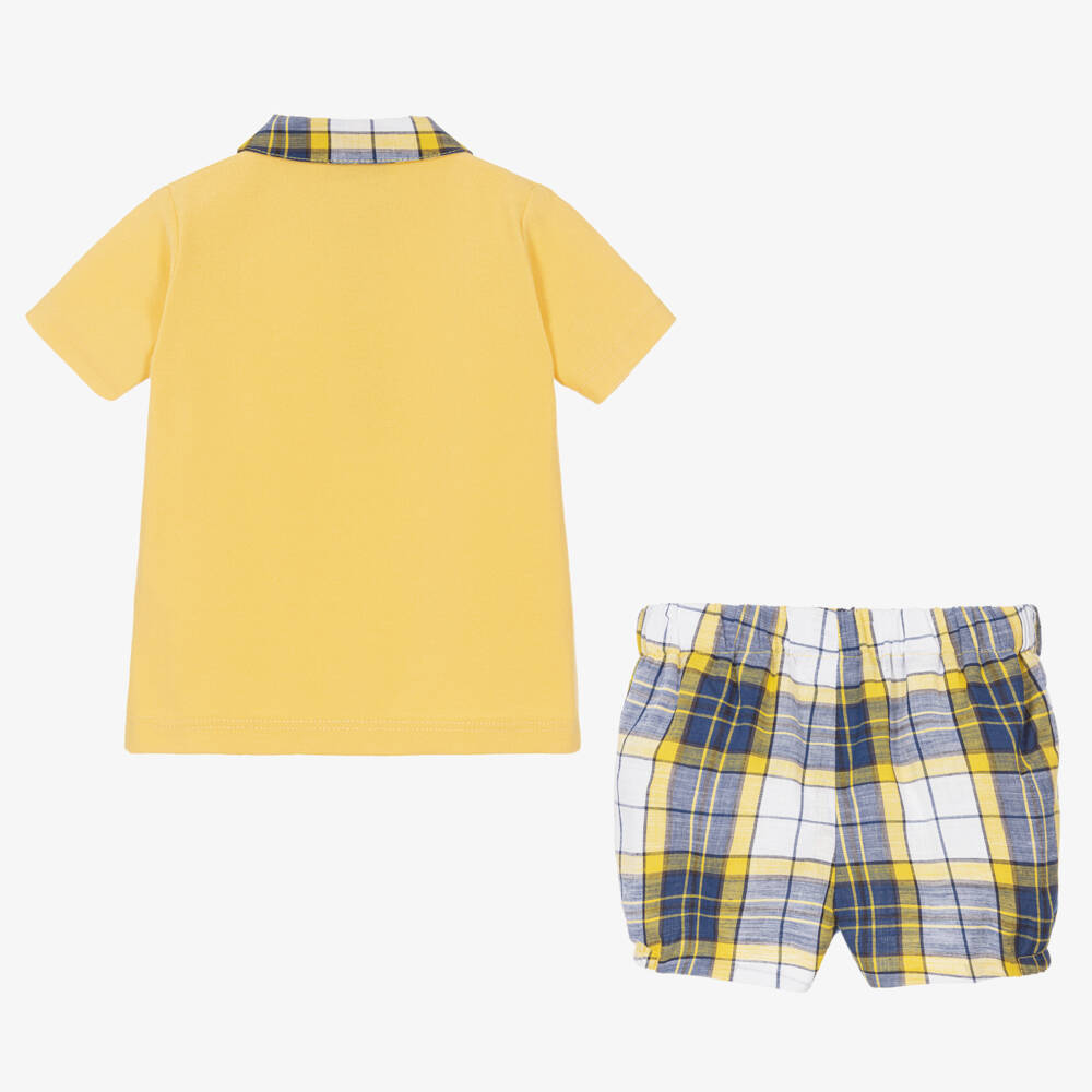 31070659033008 - SHORTS CHECKS CO, LIGHT YELLOW, 9/12M 1