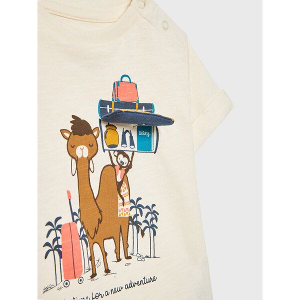 31070762021031 - SS SHIRT AOP, LIGHT BEIGE, 8/9 1