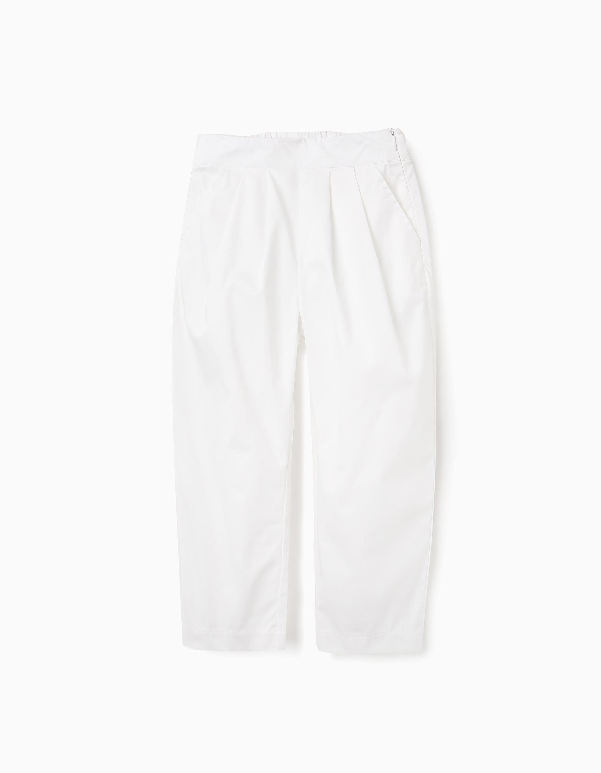 31069970041031 - PANTS COTTON SATIN, WHITE, 8/9 1