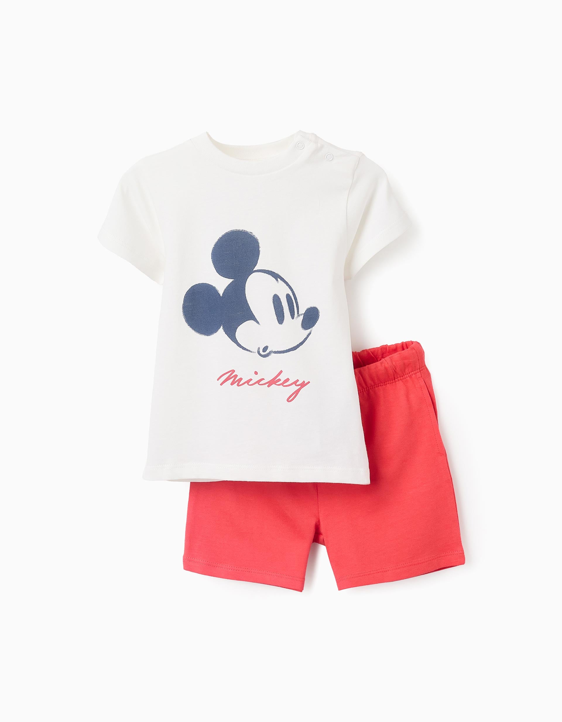 31071211040006 - DIS SET TSHIRT SHORT, RED, 6/9M 1
