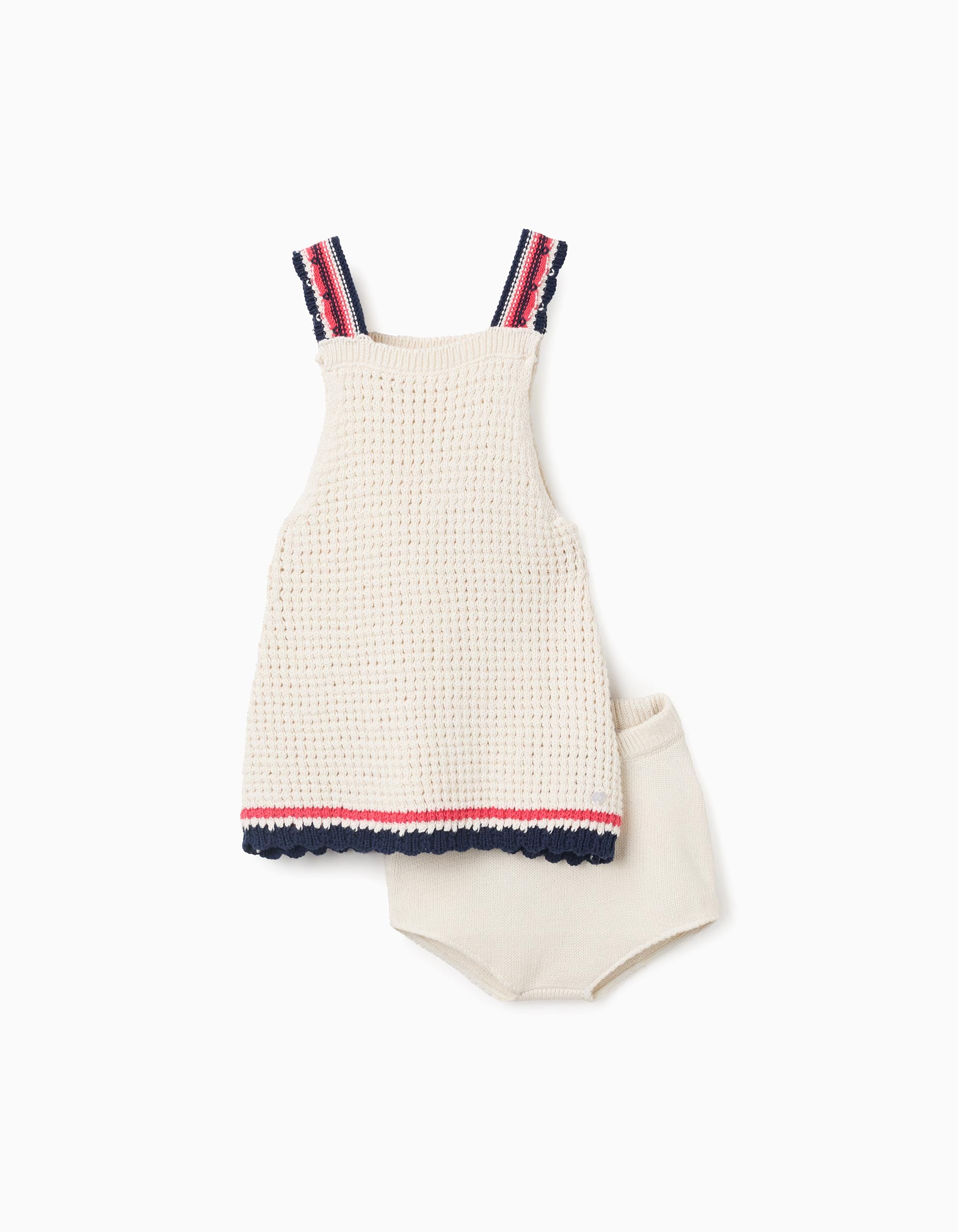 31071776041006 - SS DRESS KNIT, WHITE, 6/9M 1