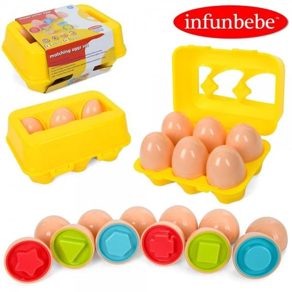 PLE12-6 Infunbebe 6 shape sorter eggs 1