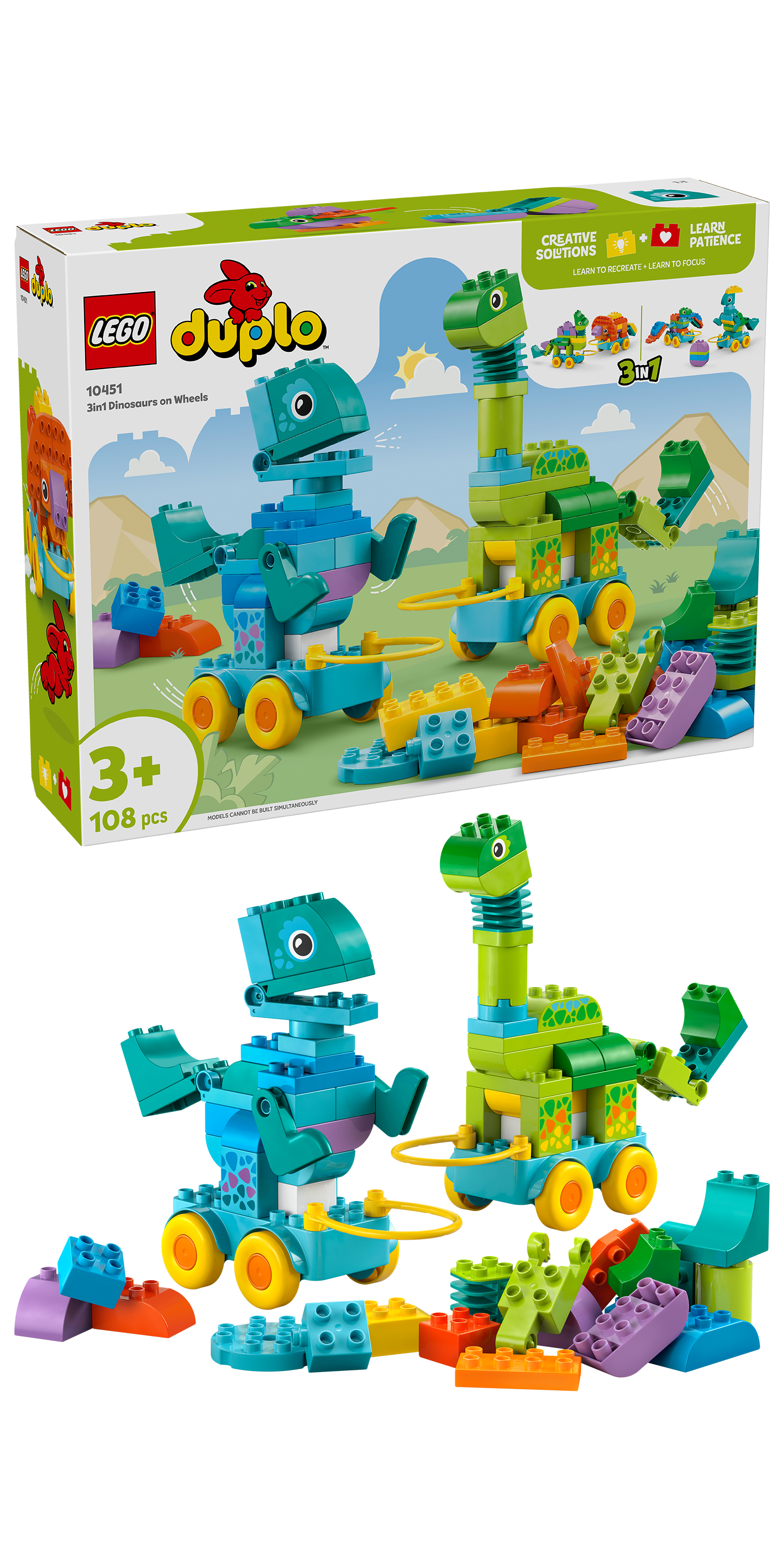 10451 3in1 Dinosaurs on Wheels 1
