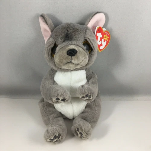 TY 40596 Beanie Bellies WILFRED, 15 cm - grey dog (3) 2