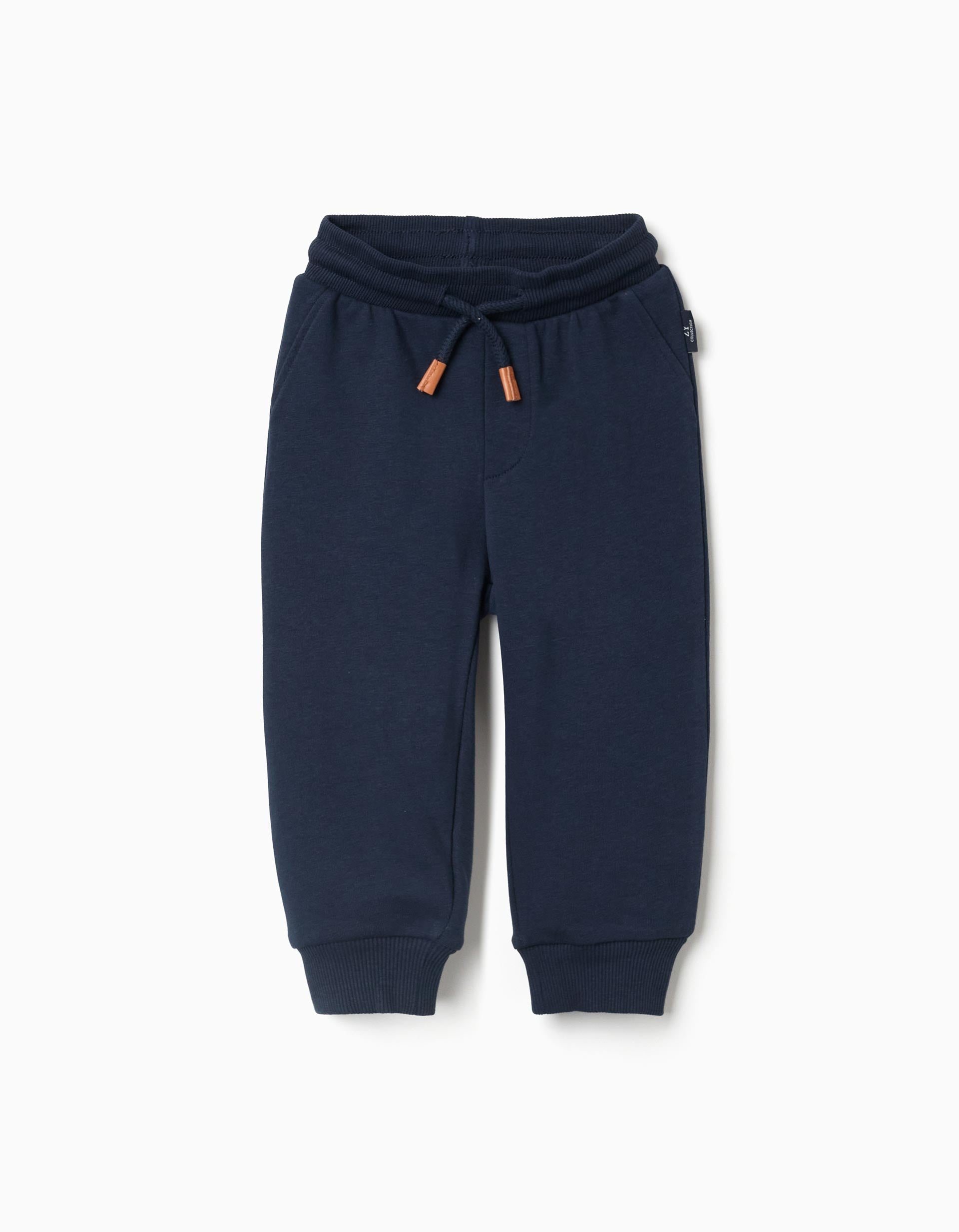 31074901006008 - PANTS FLEECE COTTON, DARK BLUE, 9/12M 1