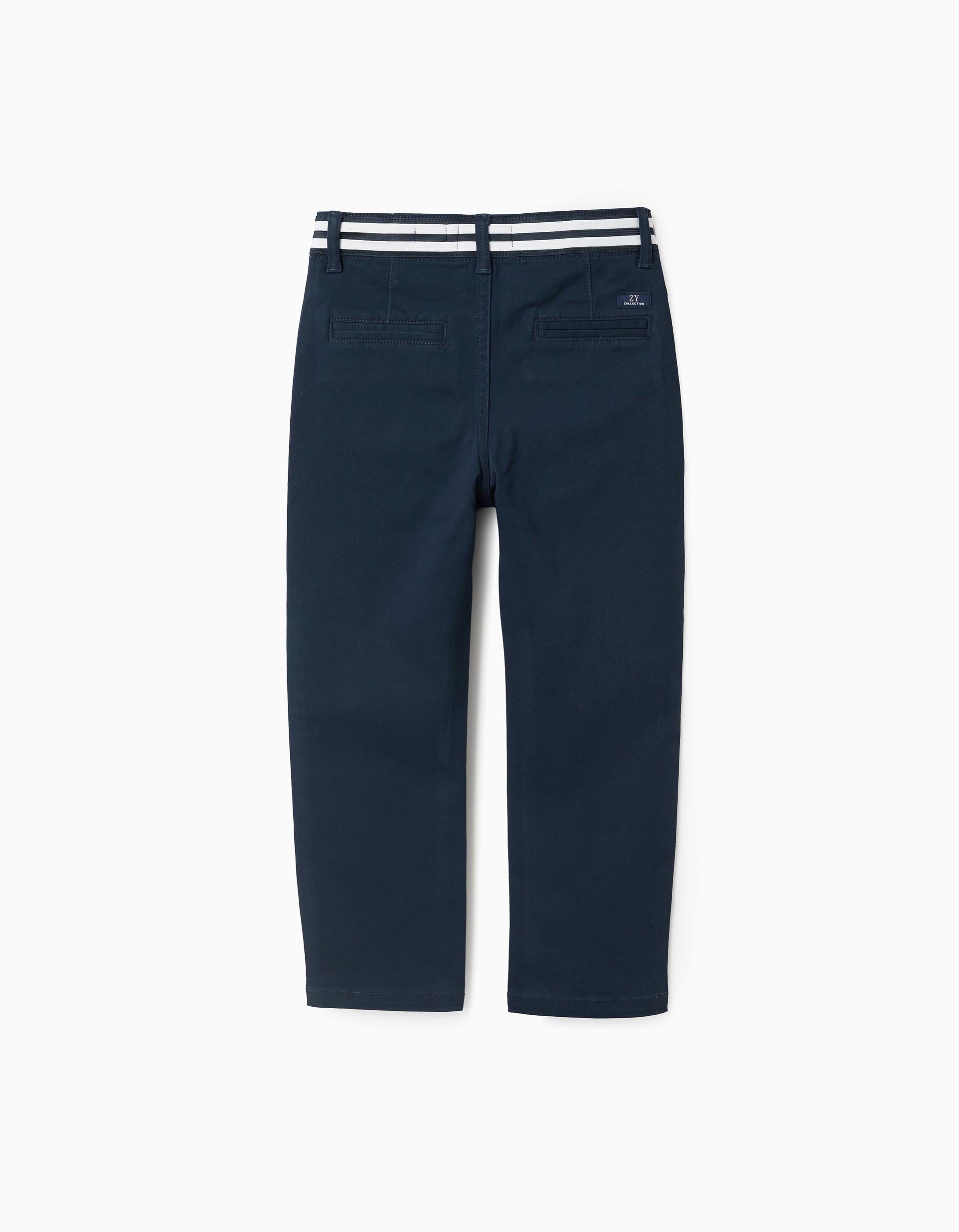 31076355006037 - PANTS CHINO TWILL, DARK BLUE, 11/12 2