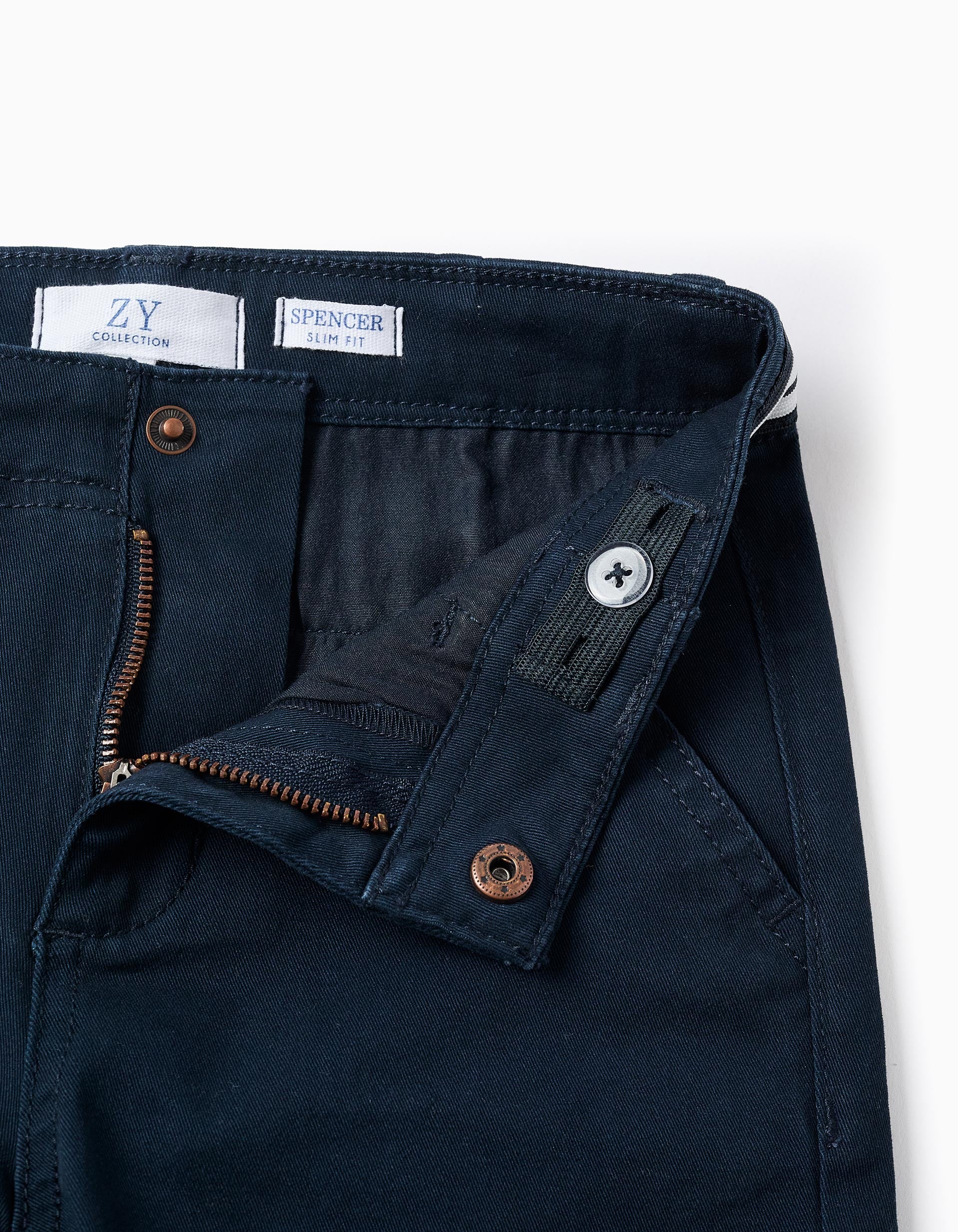 31076355006037 - PANTS CHINO TWILL, DARK BLUE, 11/12 3