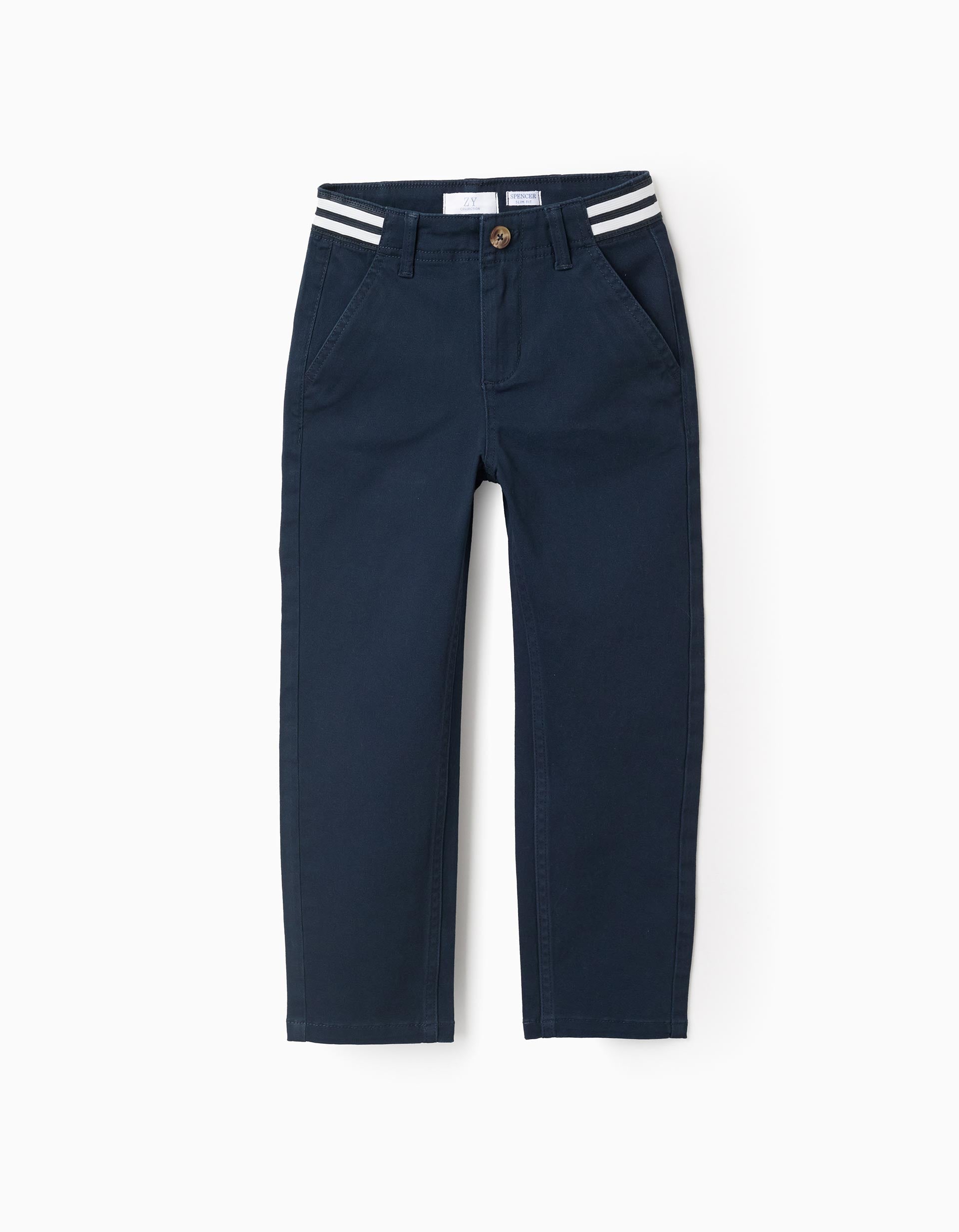 31076355006037 - PANTS CHINO TWILL, DARK BLUE, 11/12 1