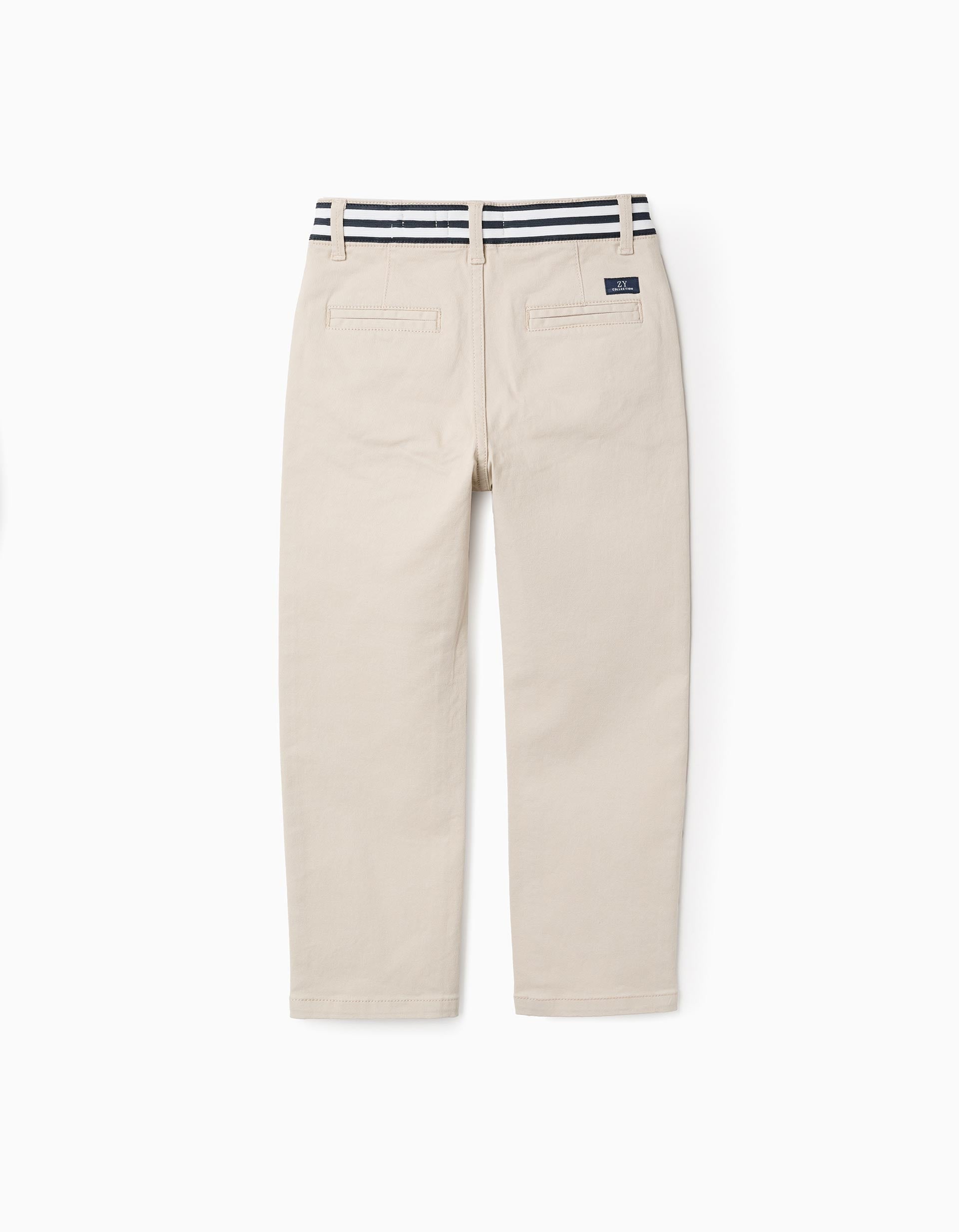 31076355021031 - PANTS CHINO TWILL, LIGHT BEIGE, 8/9 2
