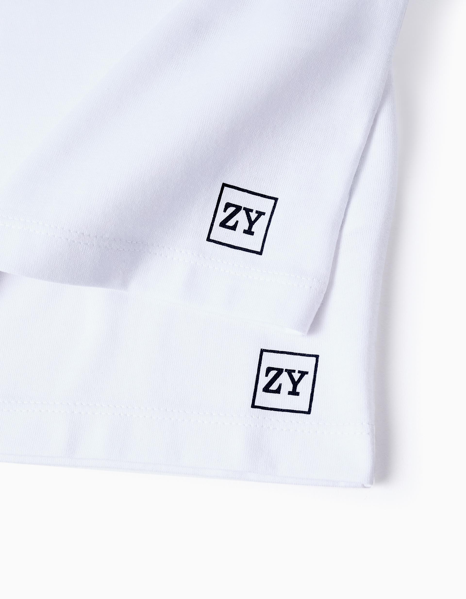 31069901041031 - PACK 2 TSHIRT SS JERSEY, WHITE, 8/9 3