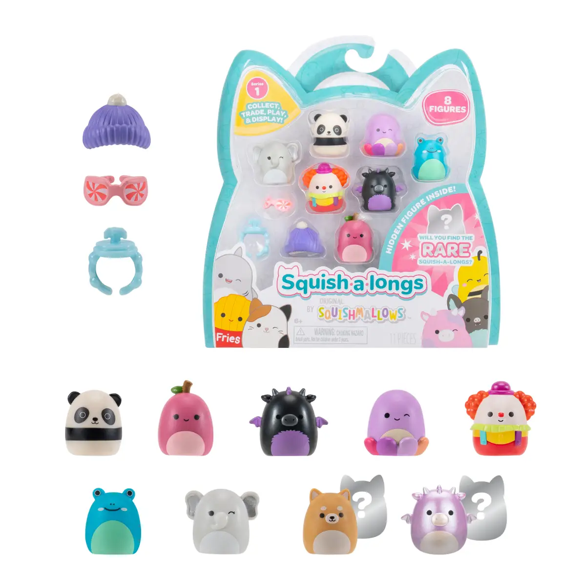 TWSA21/1 SQAL0021 SQUISH-A-LONGS 8 PACK FIGURES 2