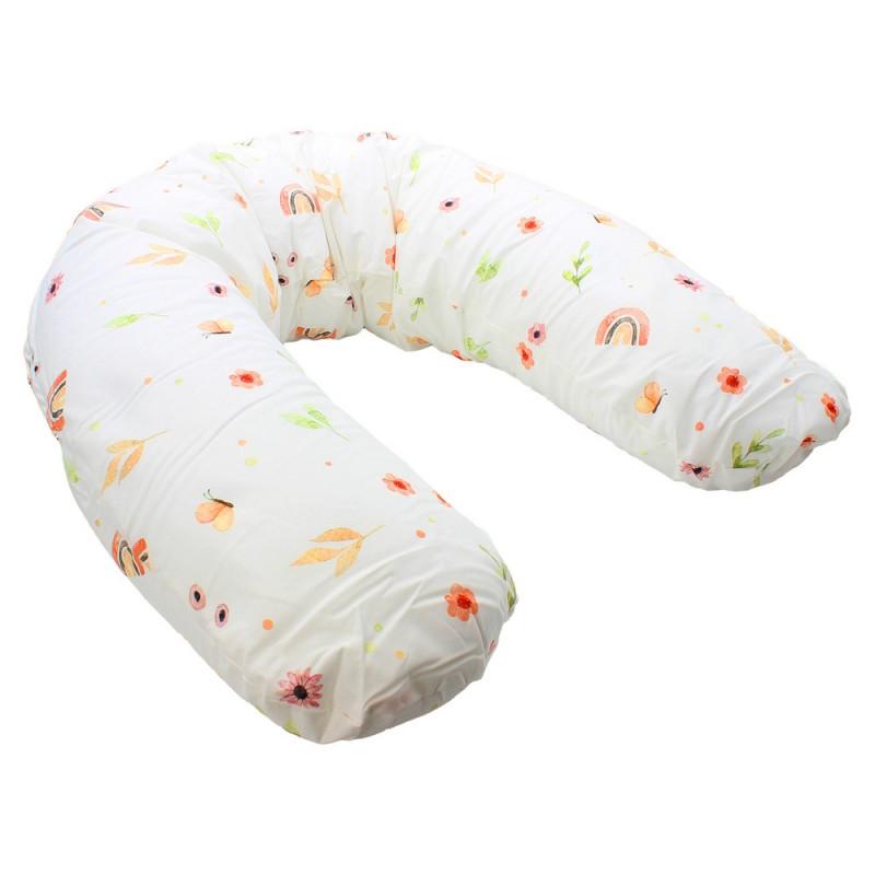 KID199 KIDZZ NURSING AND SUPPORT PILLOW FLOWERS 145X36CM 1