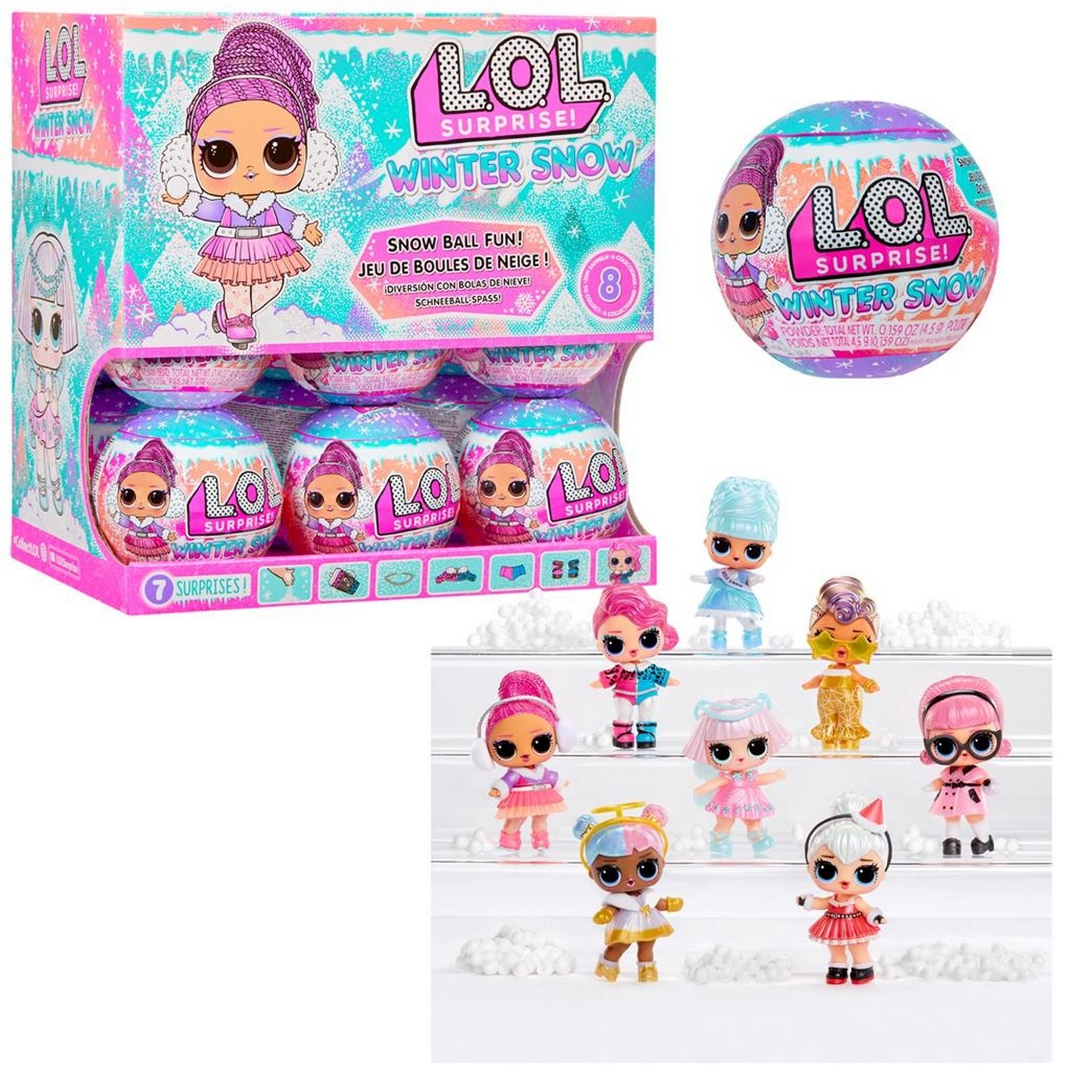 429692 L.O.L. SURPRISE SNOW STYLE TOTS PDQ 1