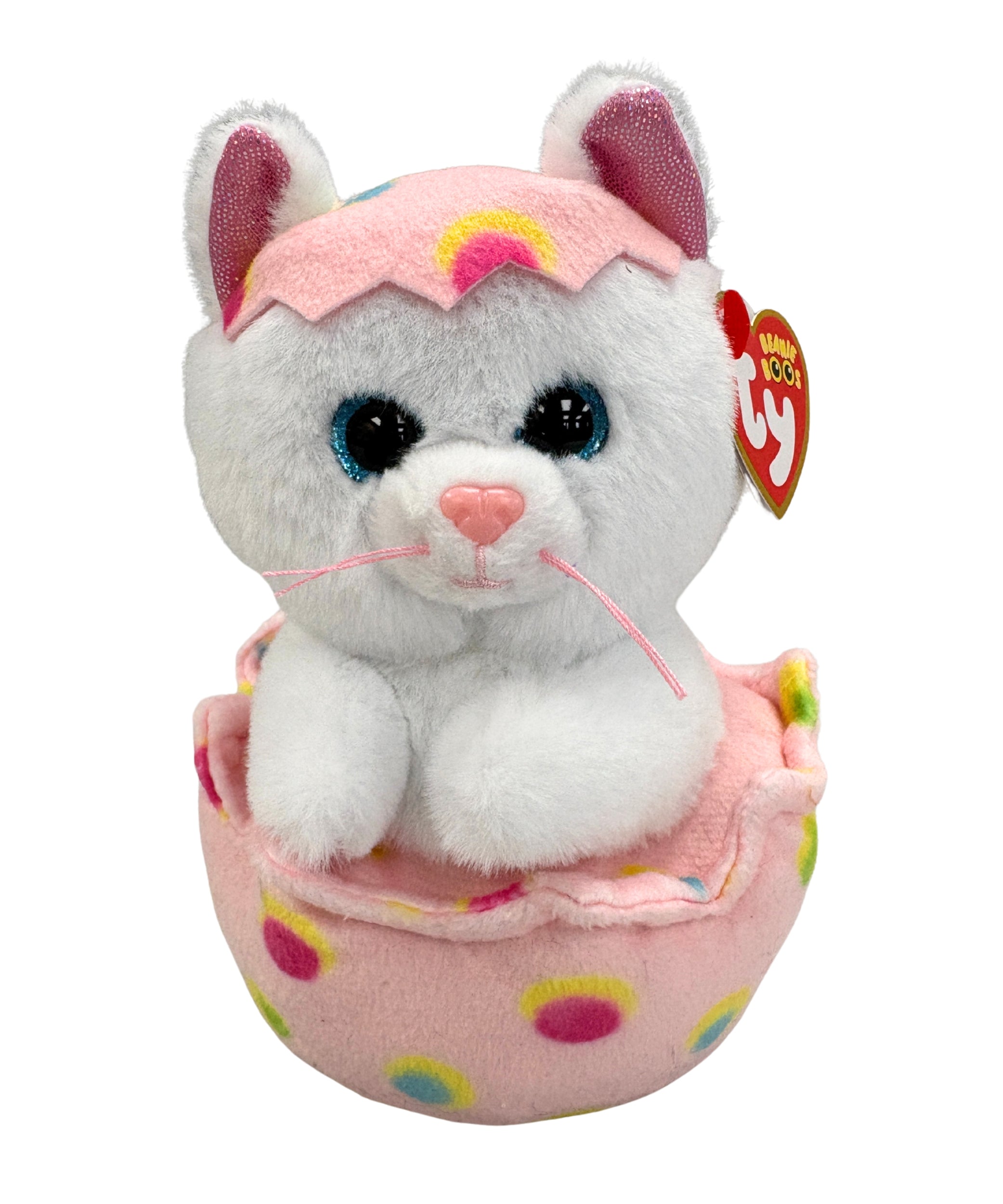 TY 37369 BOOS GIGGLES, 15 cm - cat in egg (3) 1