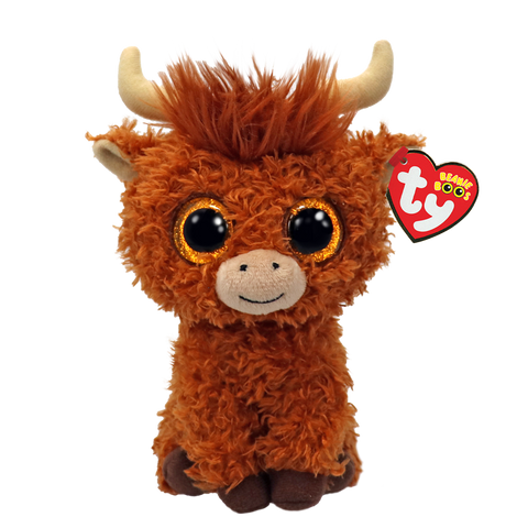TY 37372 BOOS ALFIE, 15 cm - brown highland cow (3) 1