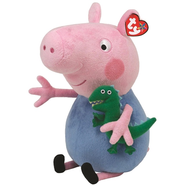 TY 96231 Beanie Babies Lic PEPPA PIG, 28 cm - George (1) 1