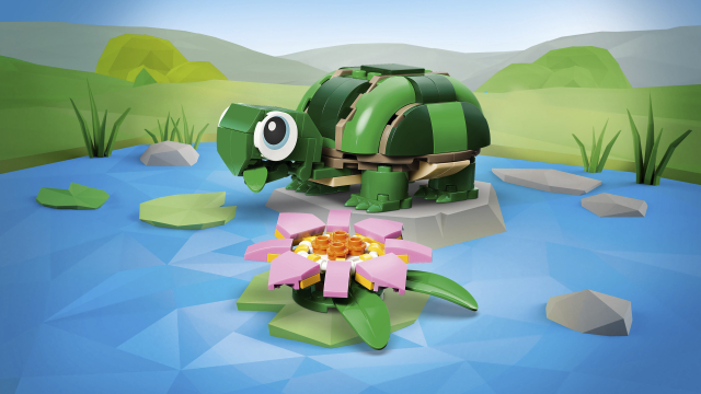 31377 Turtle with a Water Lily Flo.. V29 1