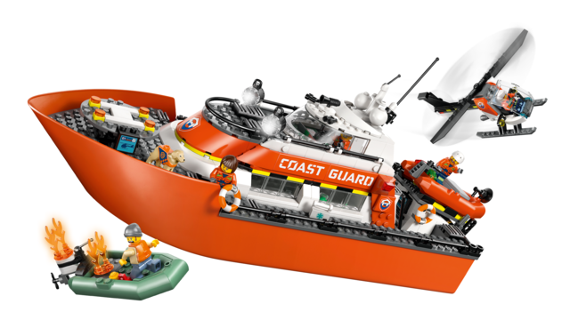 60504 Coast Guard Rescue Boat & He.. V29 1