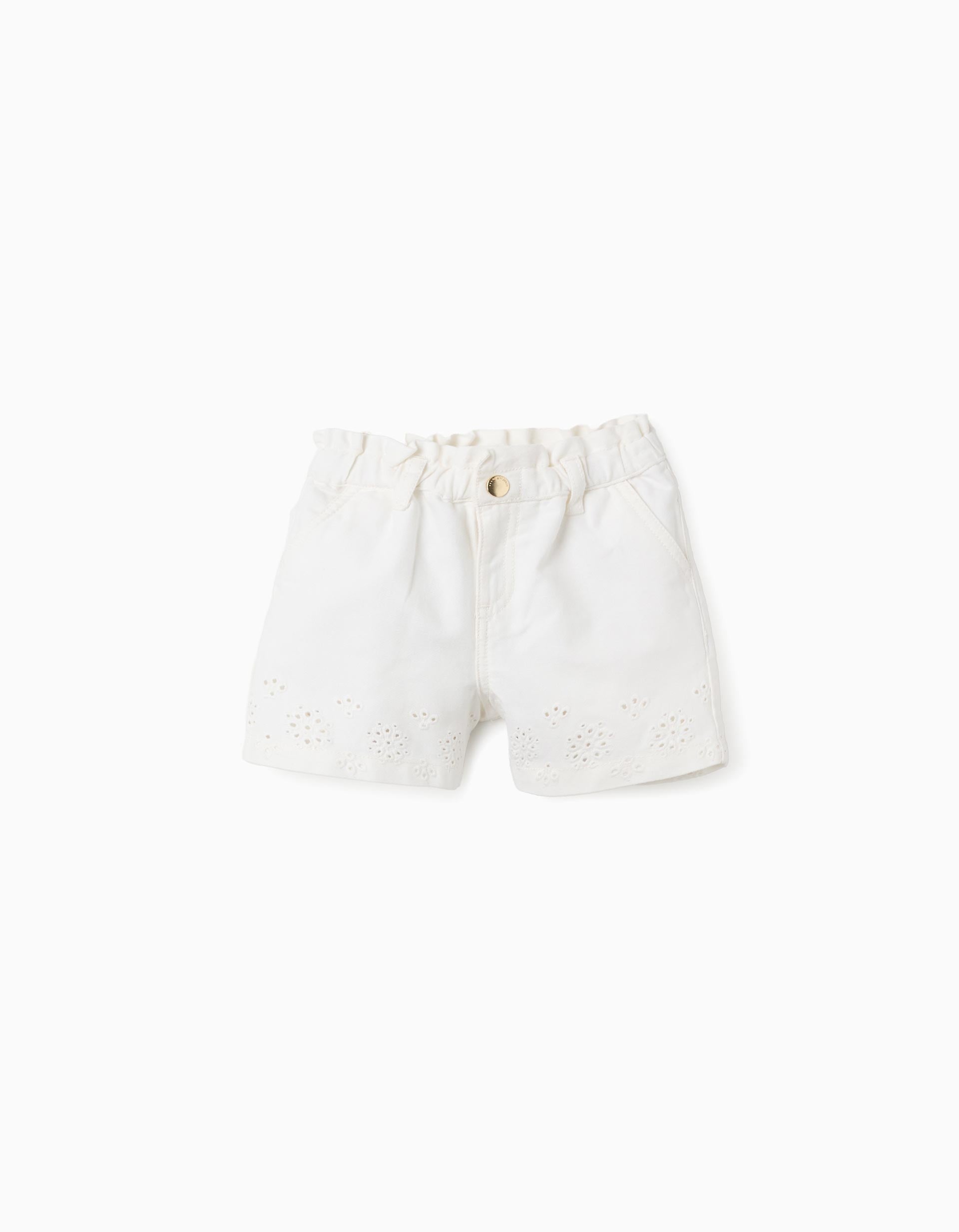 31079855021011 - SHORTS EMBROIDERY, LIGHT BEIGE, 18/24M 1