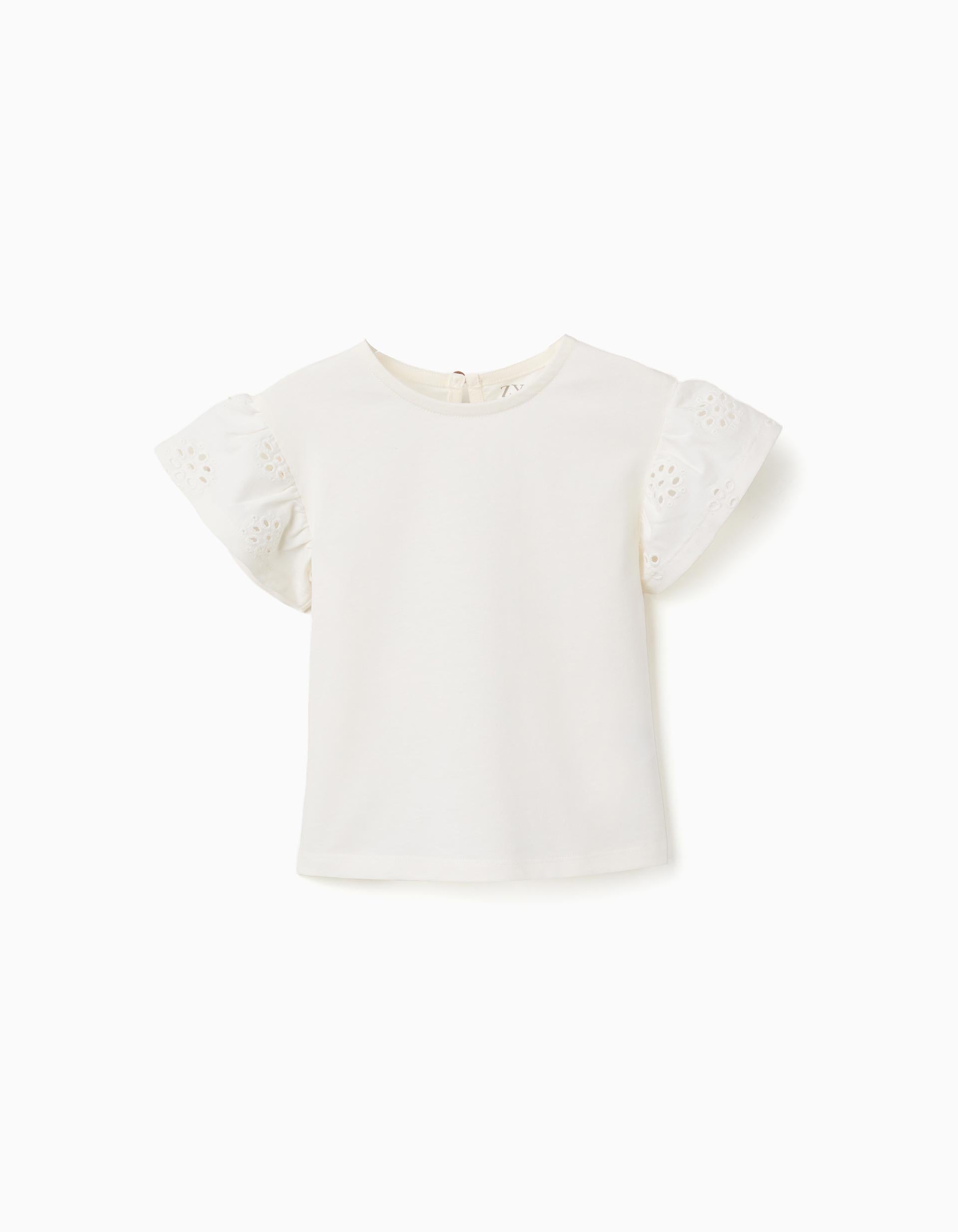 31079859021009 - SS TSHIRT EMBROIDER, LIGHT BEIGE, 12/18M 1