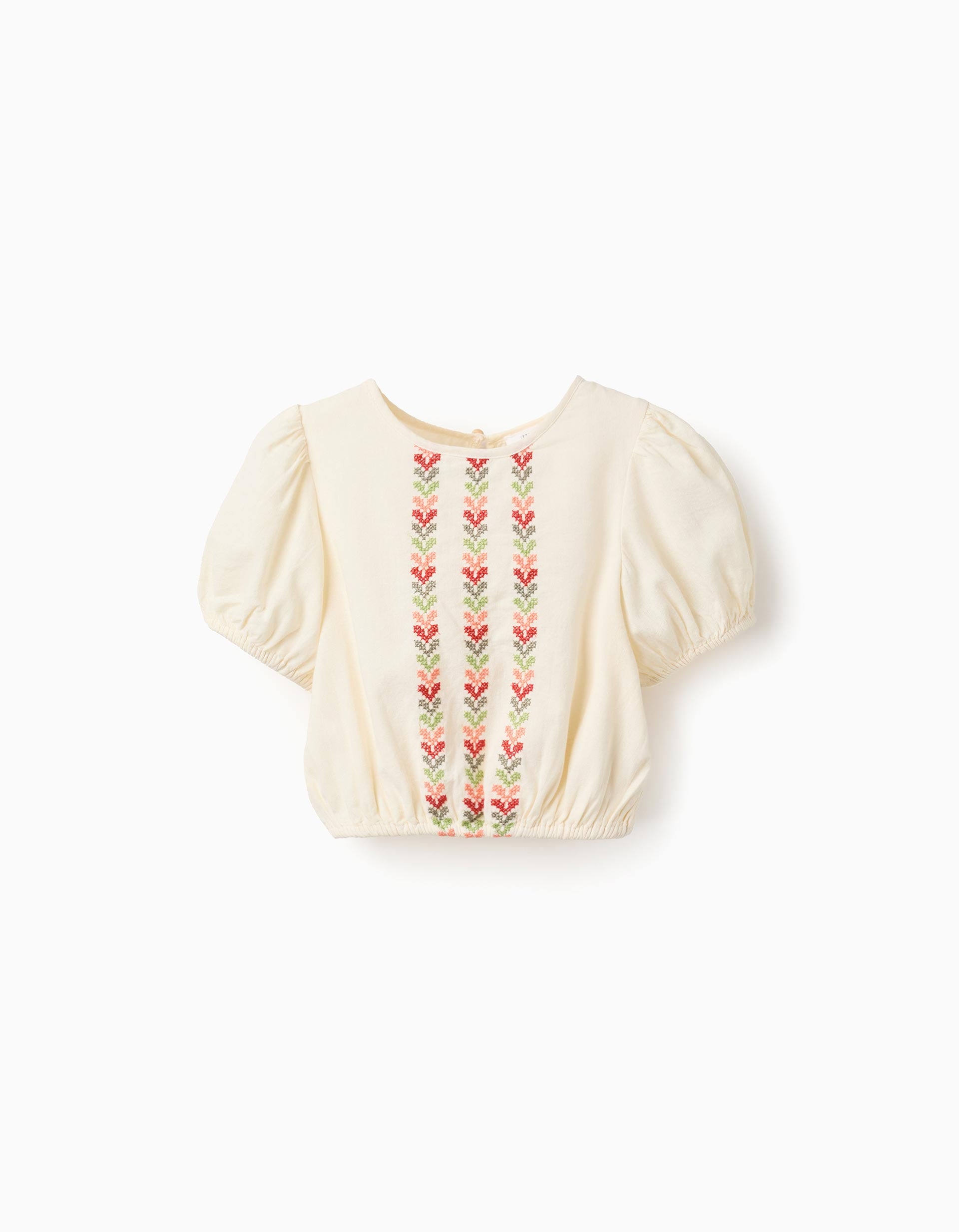 31077096001023 - SS BLOUSE COTTON, BEIGE, 5/6 1
