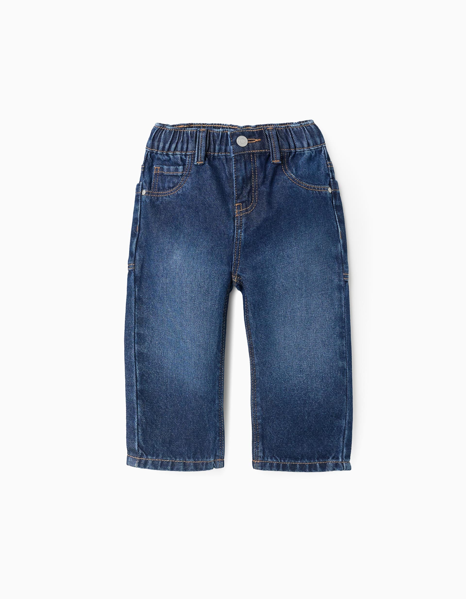 31077160681008 - PANTS DENIM, DARK BLUE DENIM, 9/12M 1
