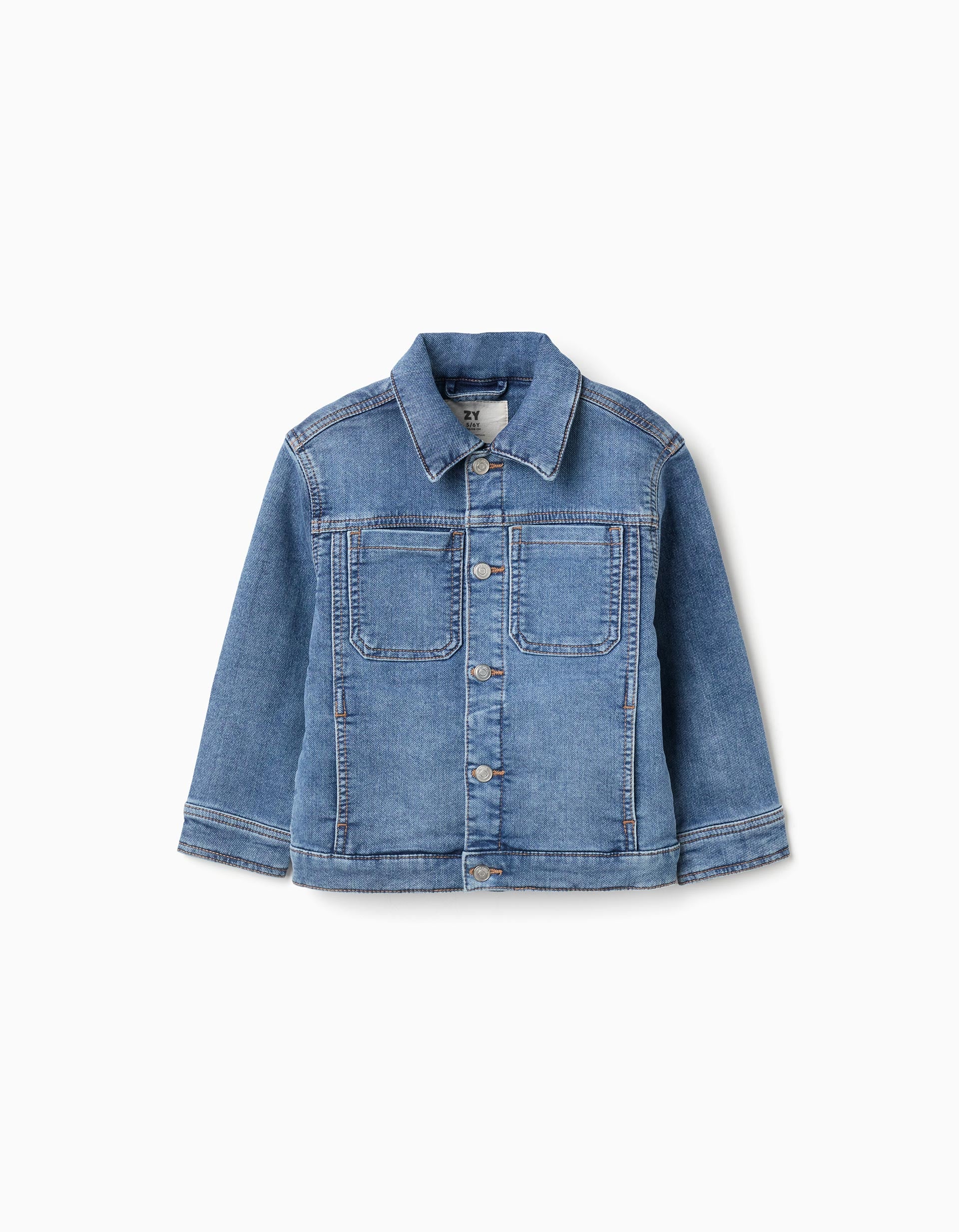 31077277003021 - JACKET KNIT DENIM, BLUE, 4/5 1