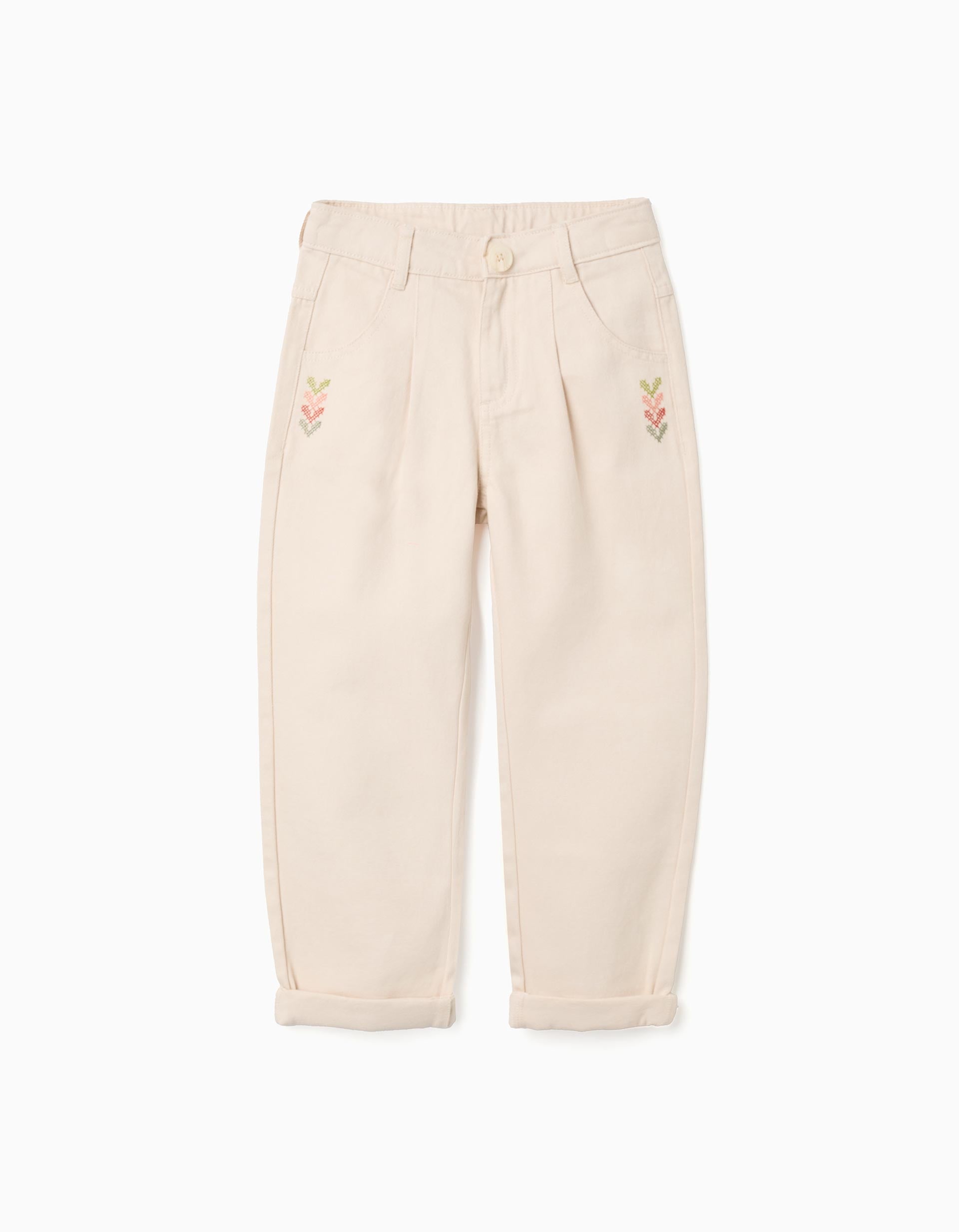 31077298001028 - PANTS TWILL, BEIGE, 7/8 1