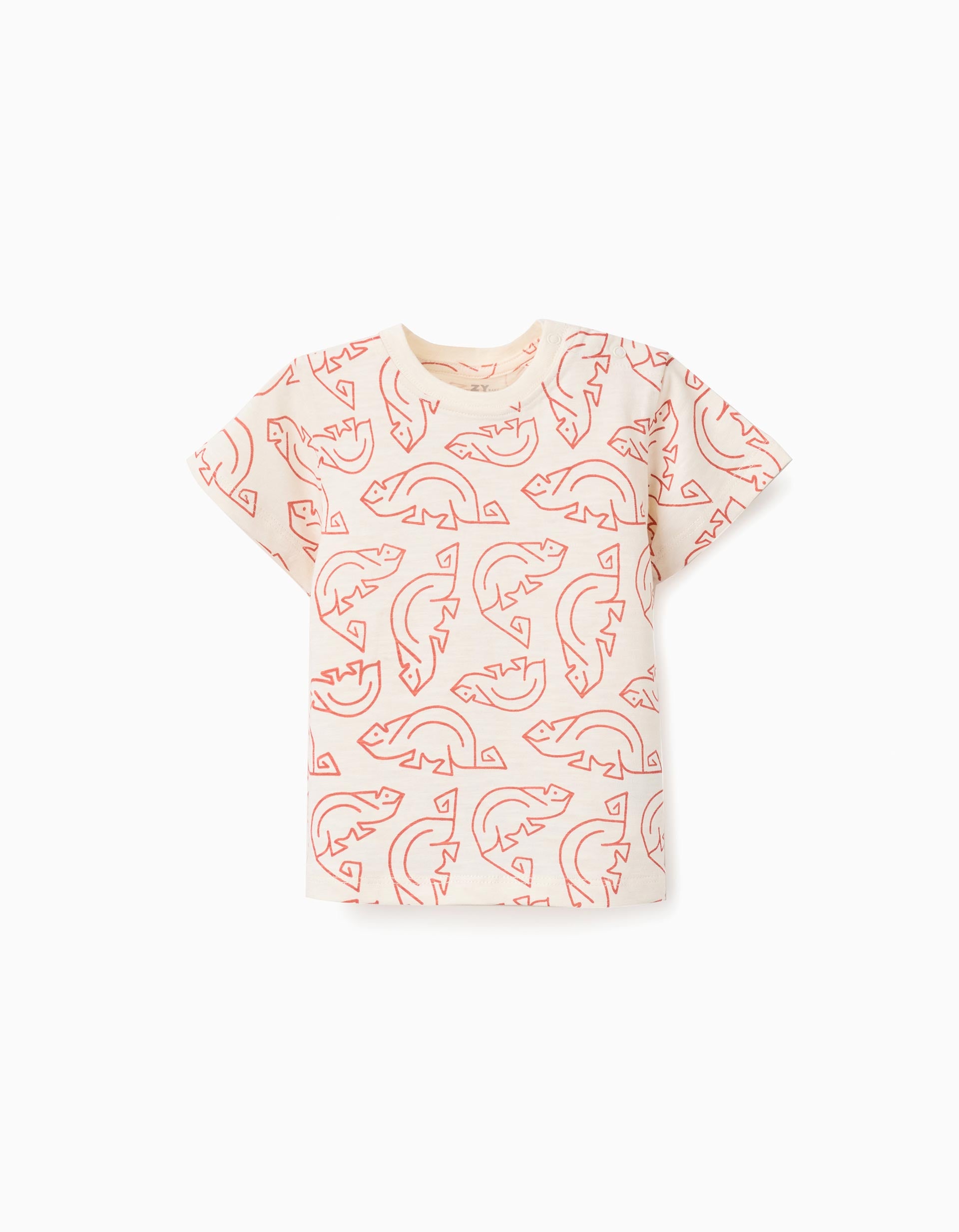 31077743021012 - SS TSHIRT JERSEY, LIGHT BEIGE, 24/36M 1