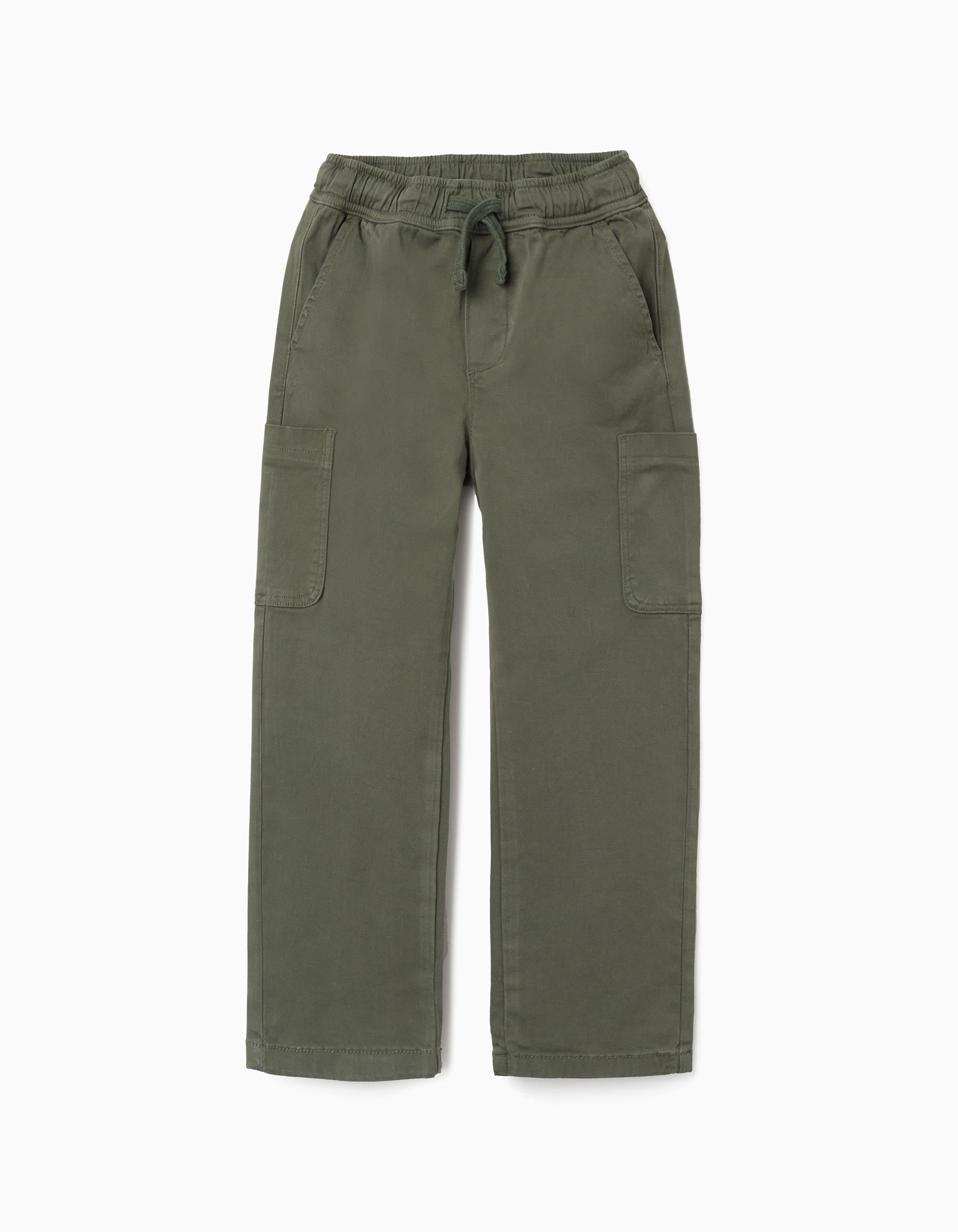 31079404009031 - PANTS TWILL, DARK GREEN, 8/9 1