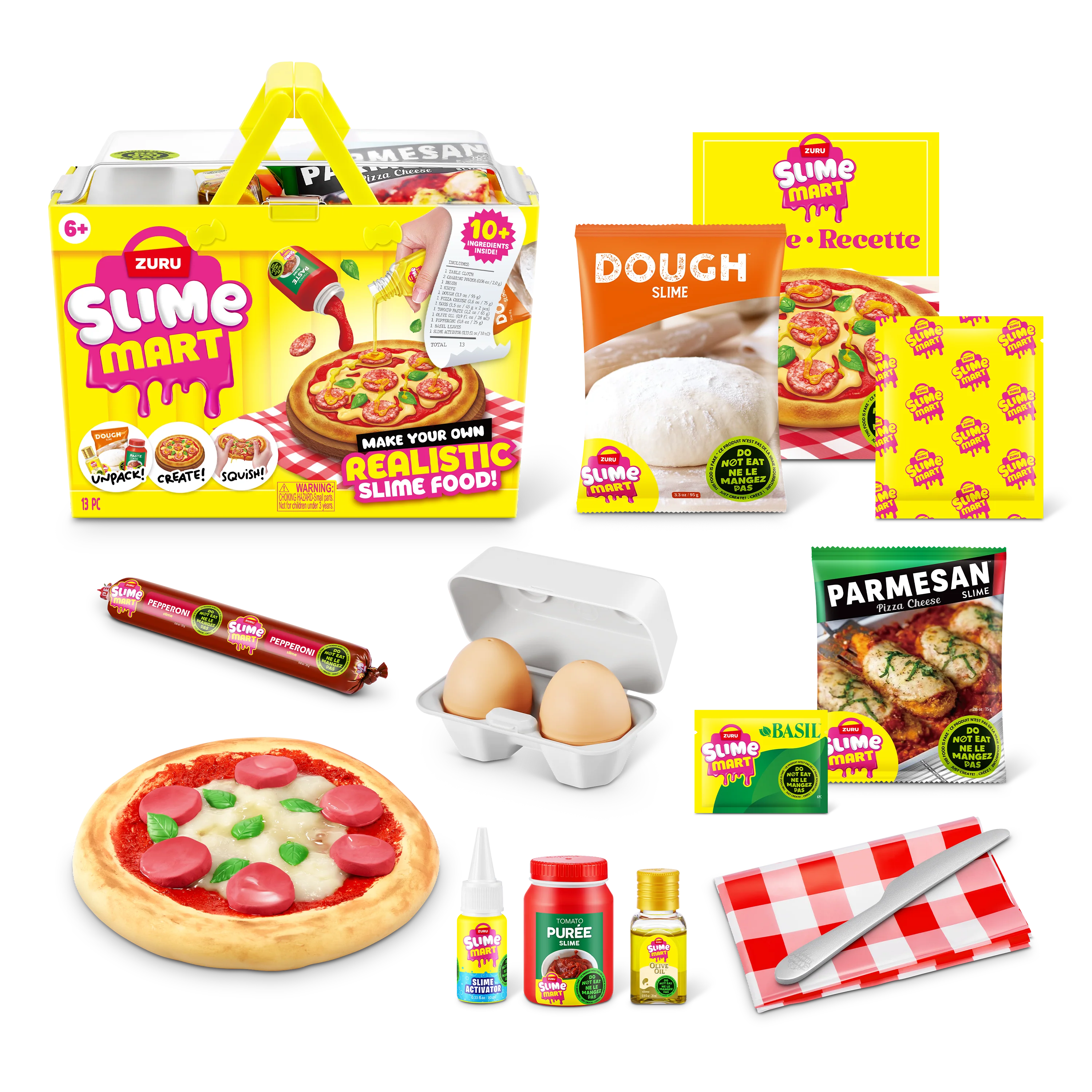 ZU15905B ZURU SLIME MART BASKET PIZZA SET 1