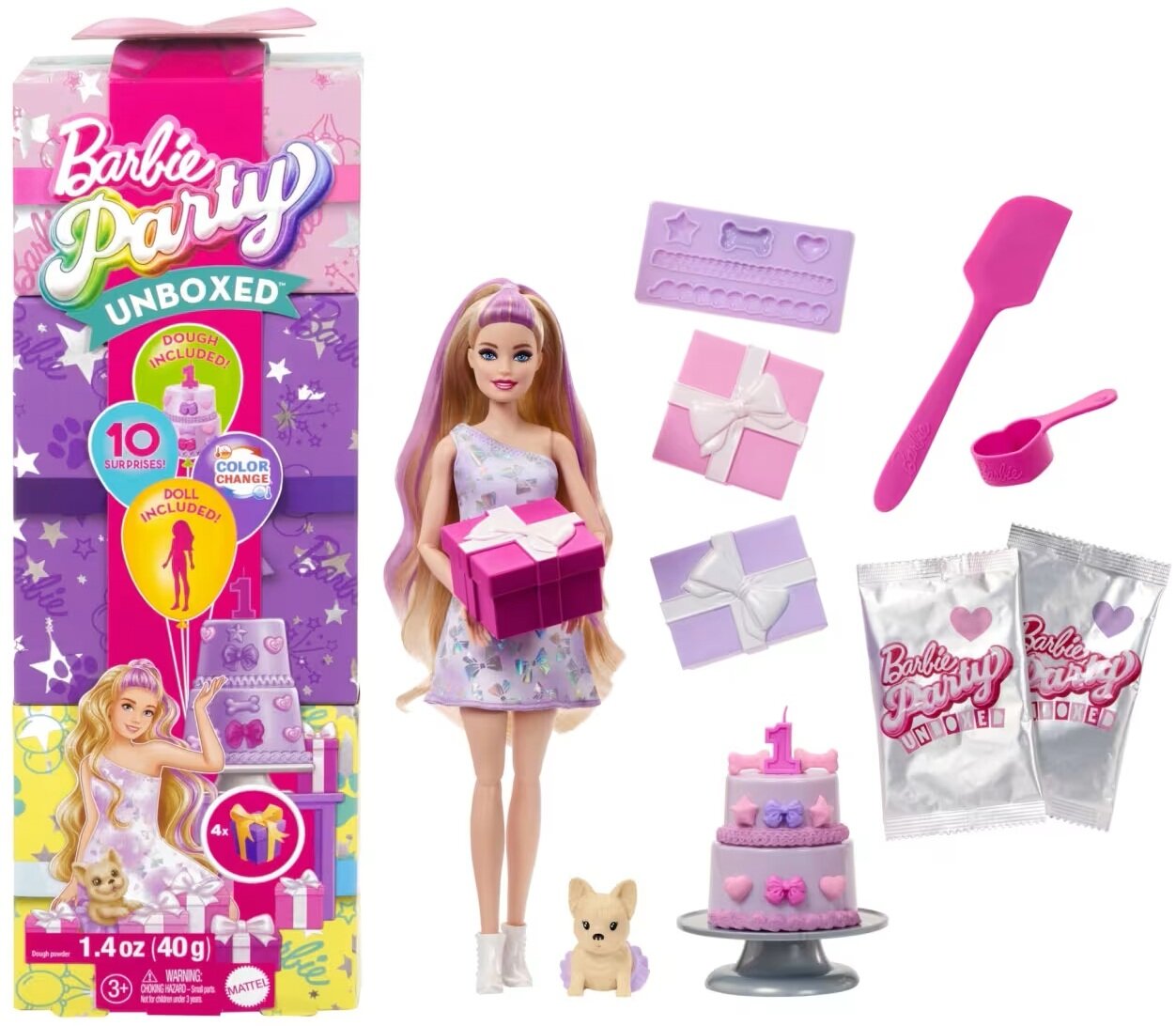 JFY680 Barbie Party Unboxed Doll 4