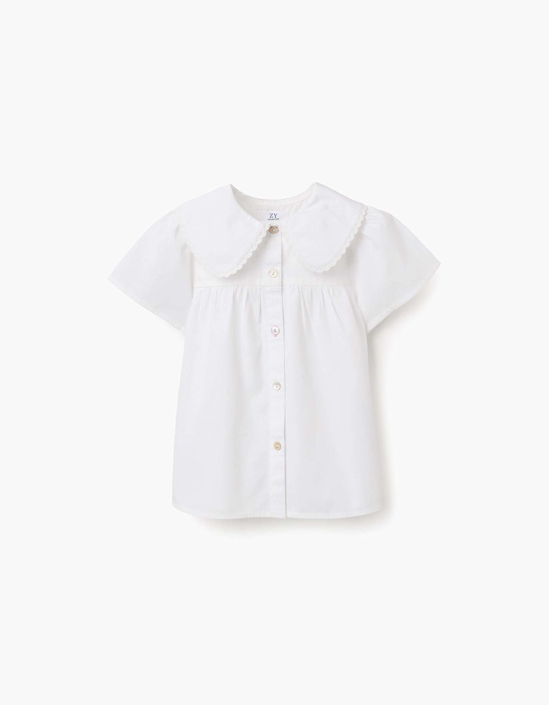 31079830041021 - SS SHIRT POPLIN, WHITE, 4/5 1
