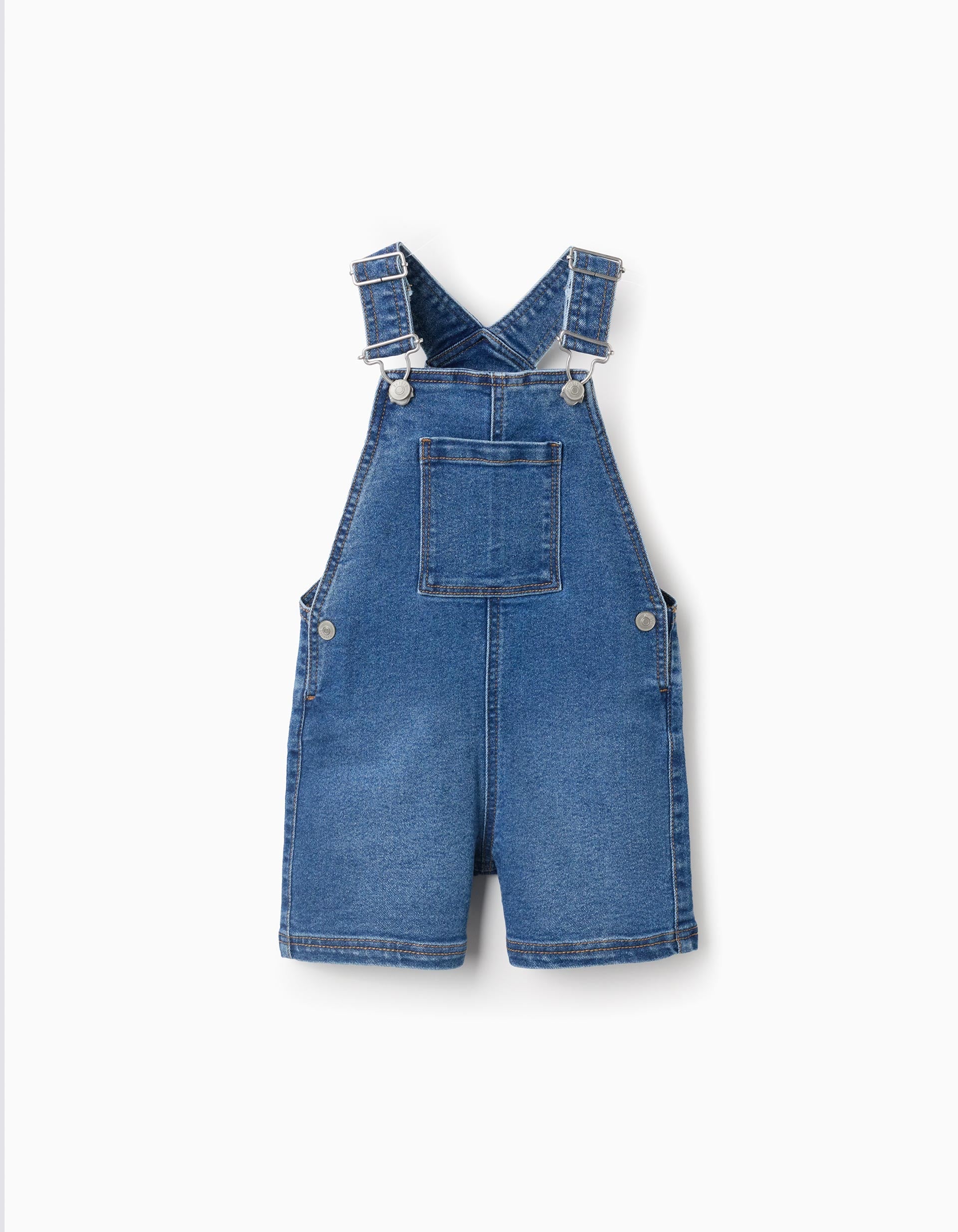 31077381003012 - OVERALL SHORTS DENIM, BLUE, 24/36M 1
