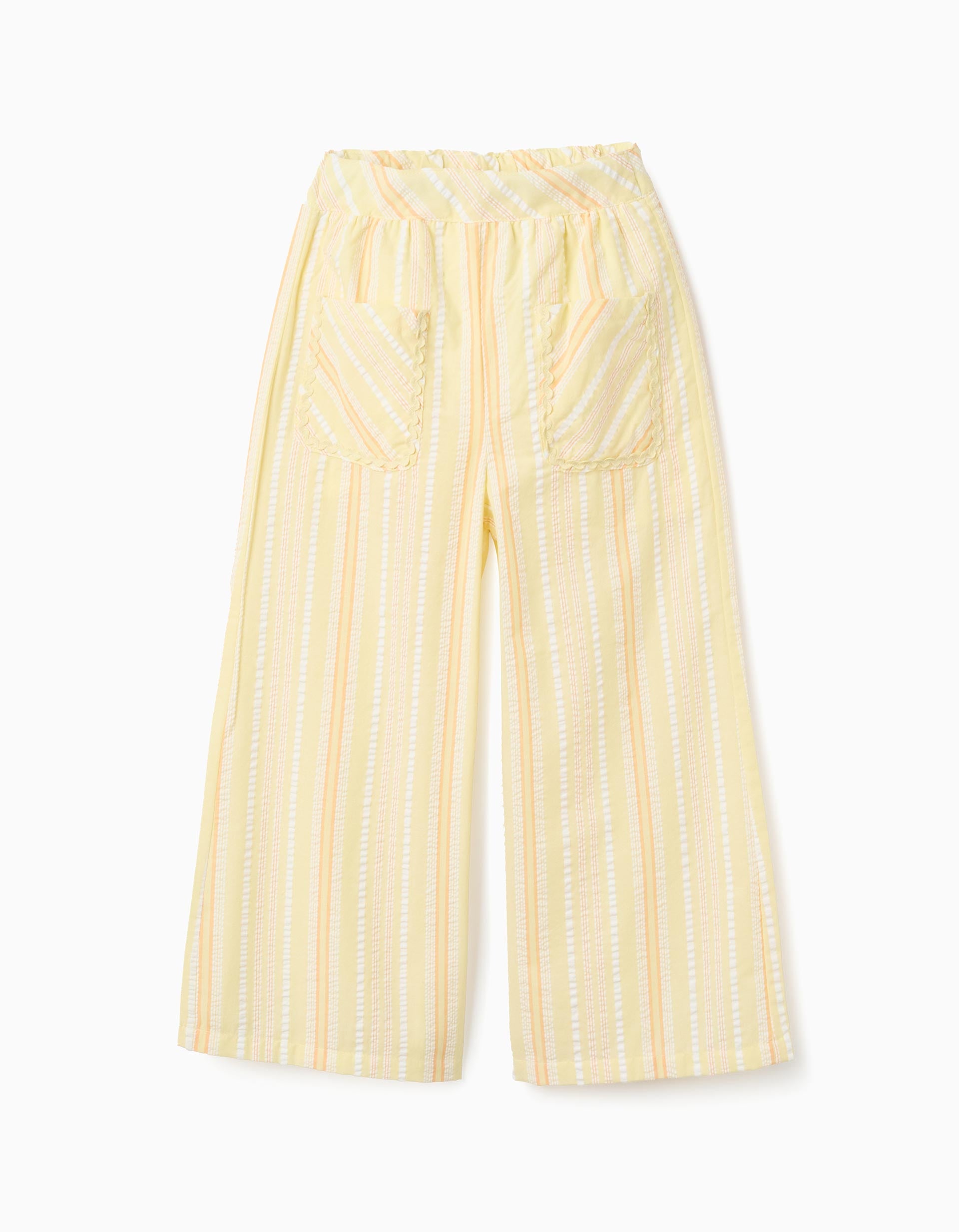 31077432033031 - PANTS SEERSUCKER, LIGHT YELLOW, 8/9 1