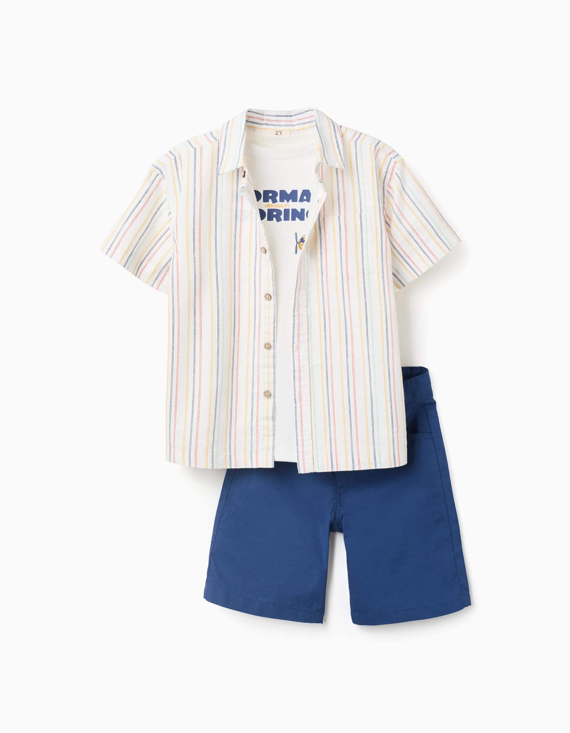 31077789021023 - SET SS SHIRTS SHORTS, LIGHT BEIGE, 5/6 1
