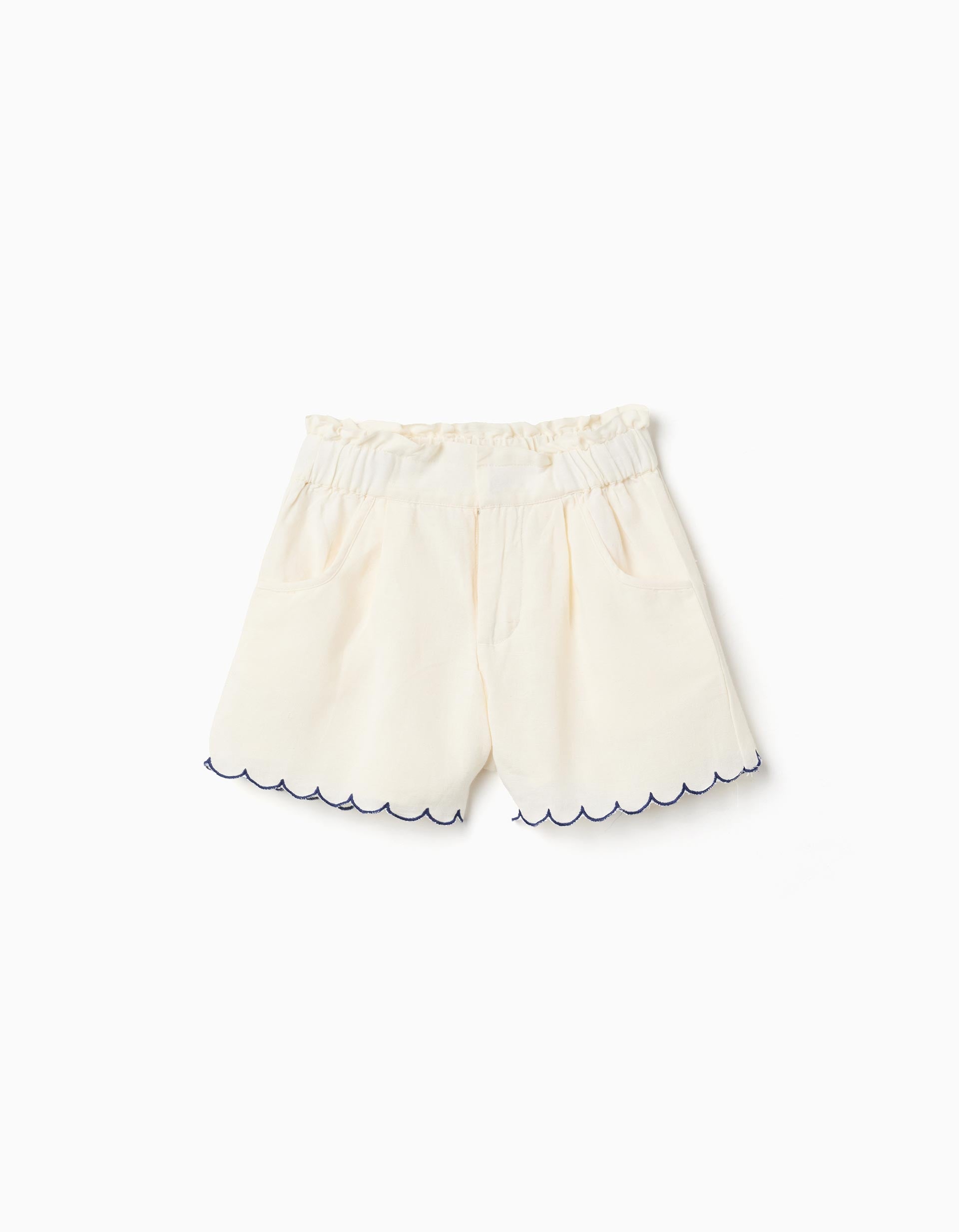 31078810021031 - SHORTS EMBROIDERY, LIGHT BEIGE, 8/9 1