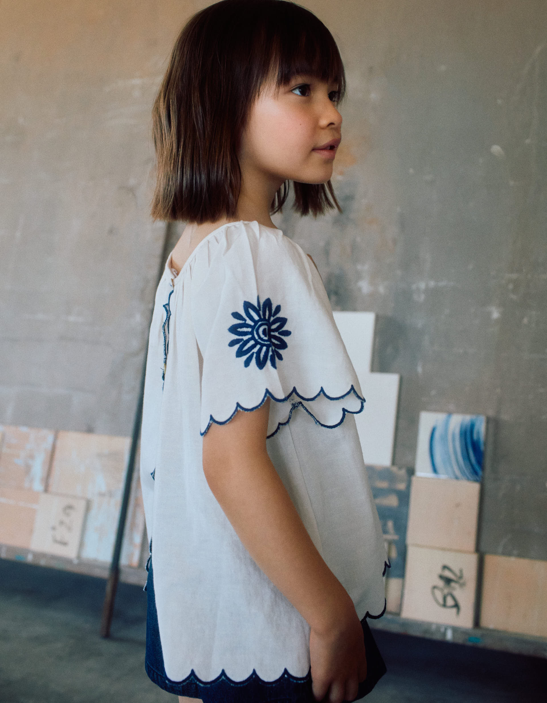 31078820021037 - SS SHIRT EMBROIDERY, LIGHT BEIGE, 11/12 1